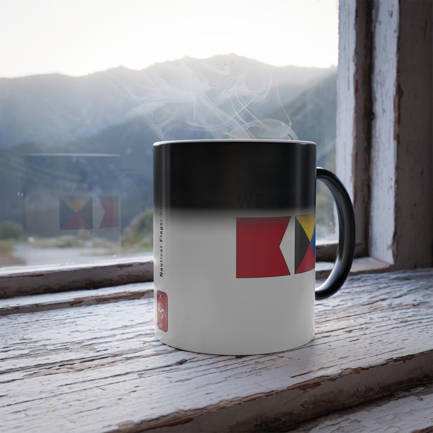 nautiMessage Hidden Message Mug - BRAVO ZULU - Well Done!