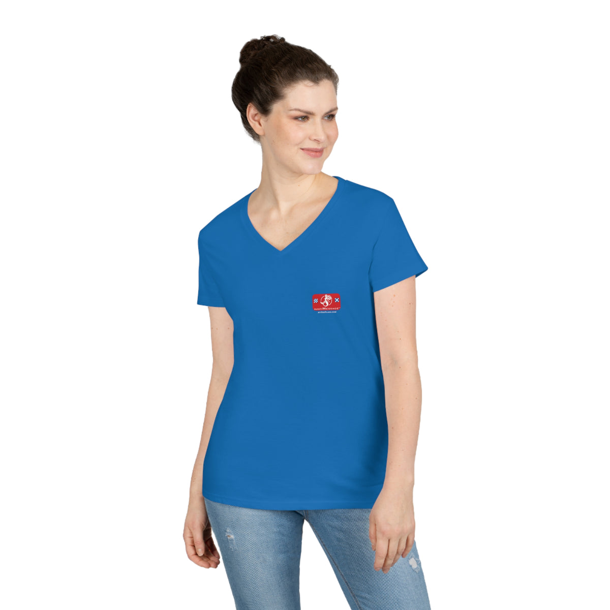 nautiMessage Ladies' V-Neck T-Shirt BRANDON
