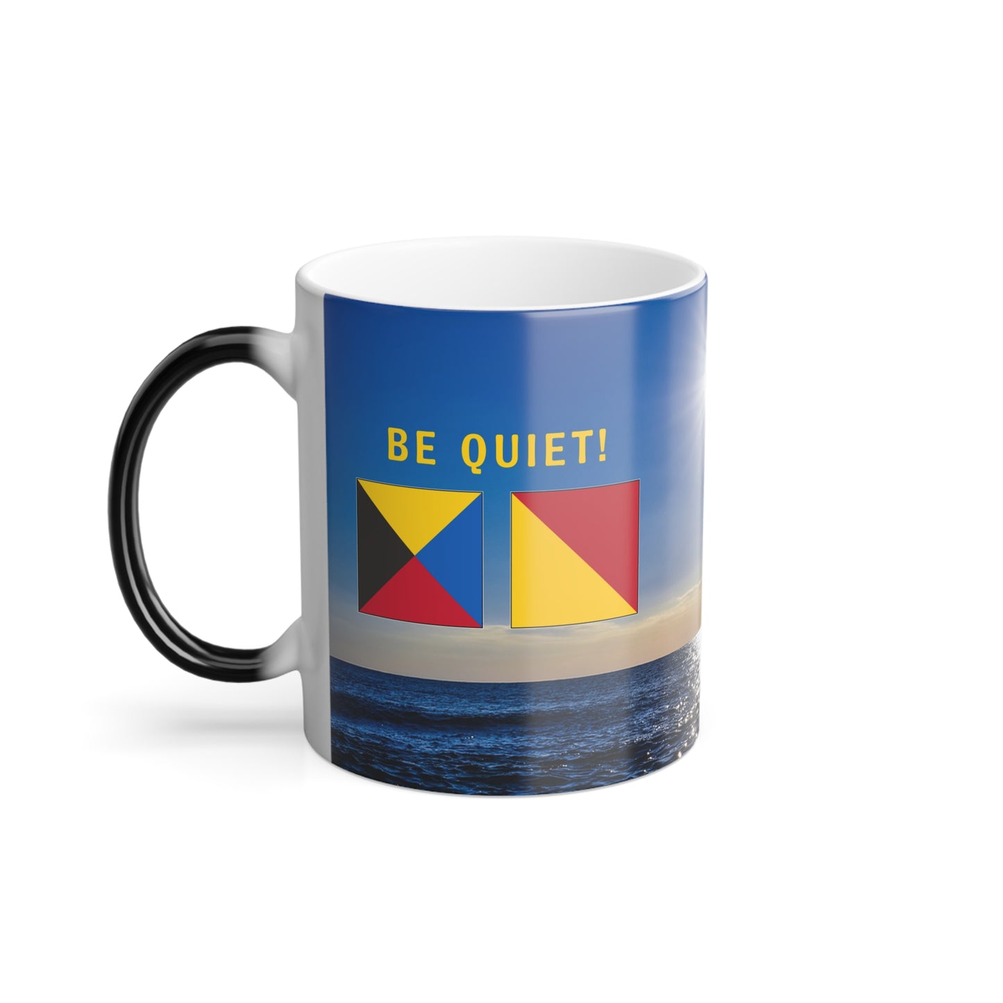 nautiMessage Hidden Message Mug - ZULU OSCAR - Be Quiet!