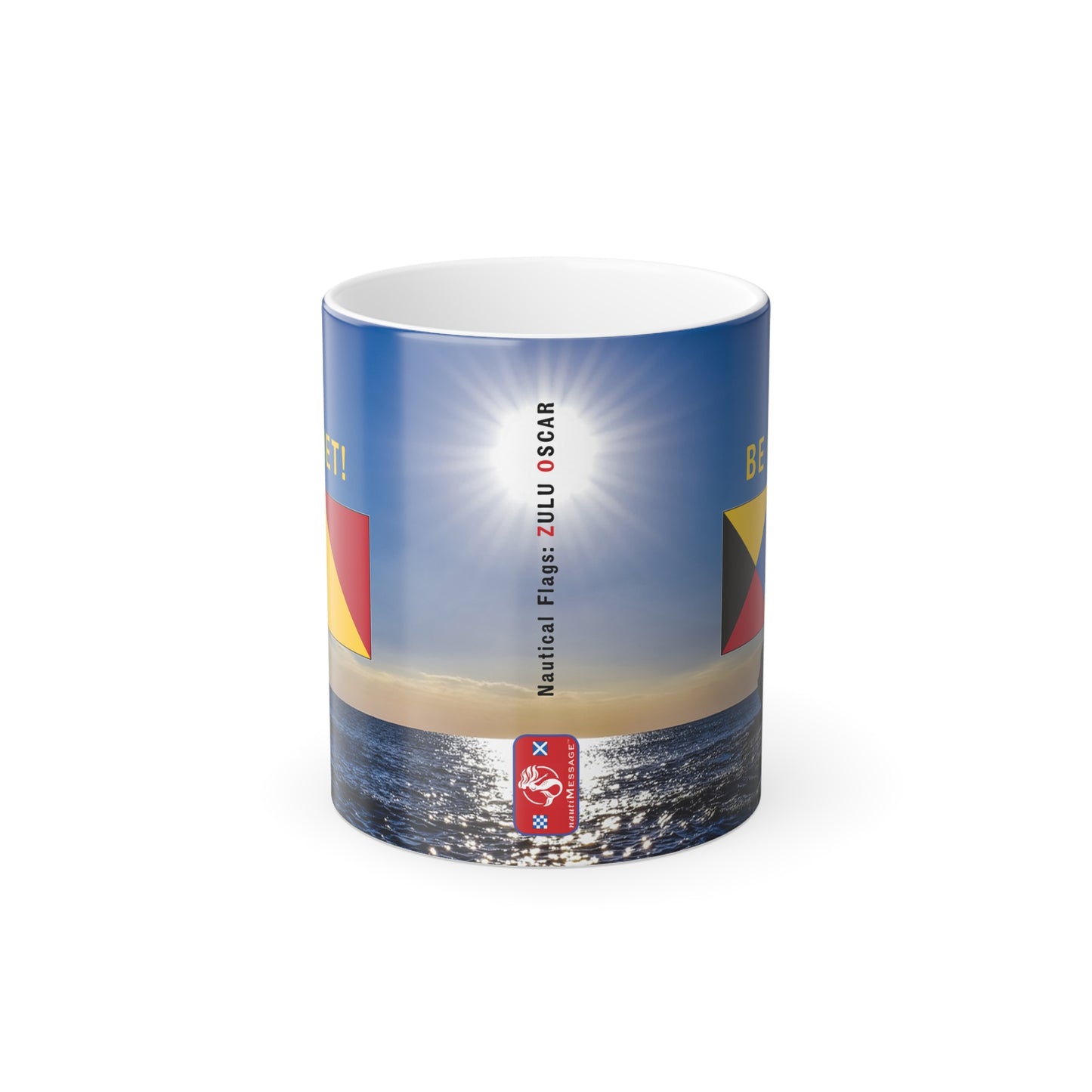 nautiMessage Hidden Message Mug - ZULU OSCAR - Be Quiet!