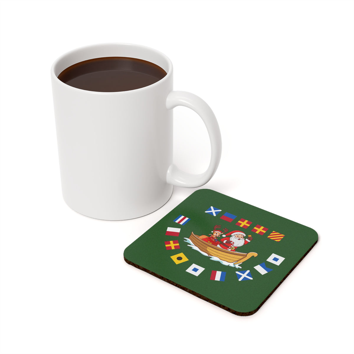 Signal Flag Coaster - Merry Christmas