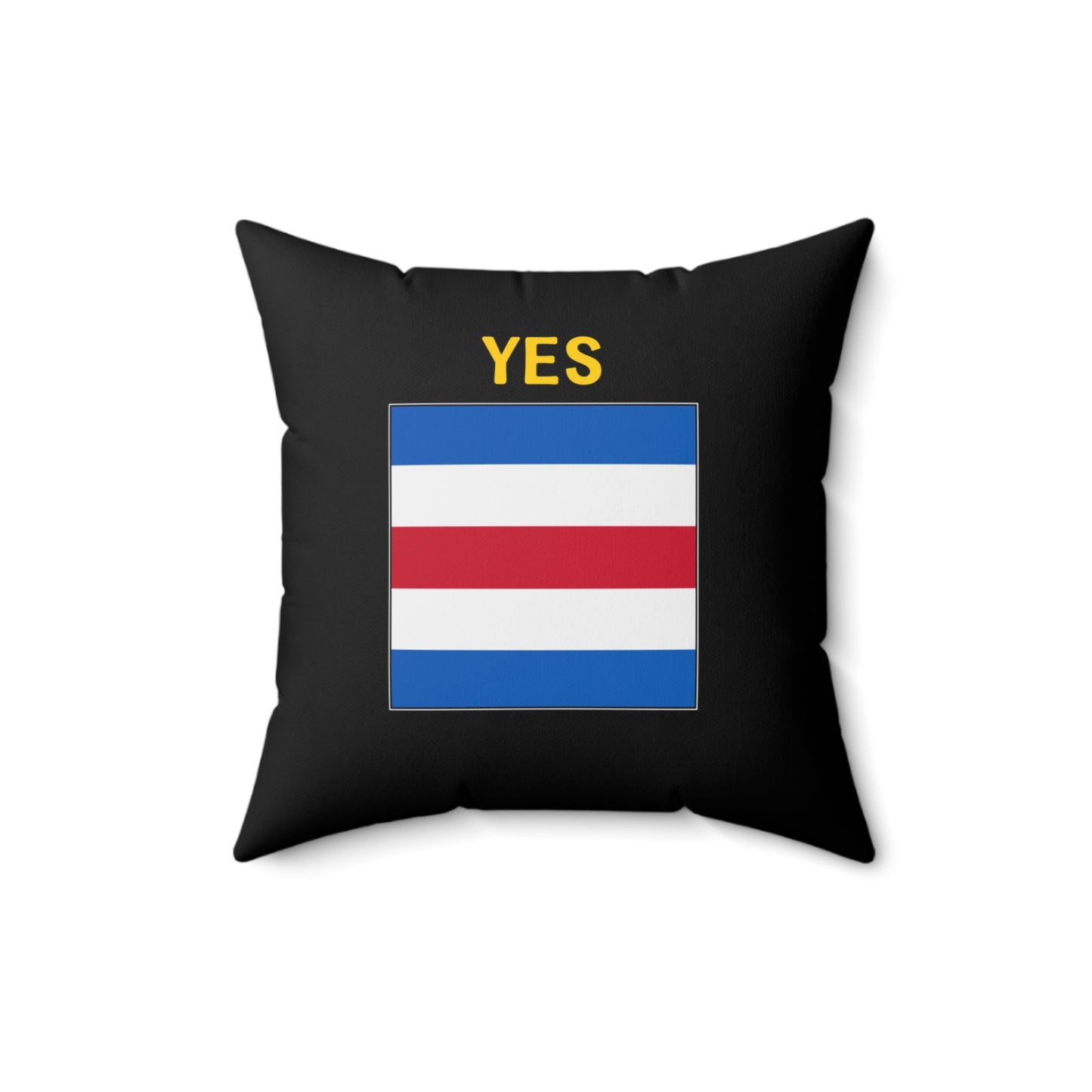 nautiMessage Bedroom Pillow (Black) -YES/NO