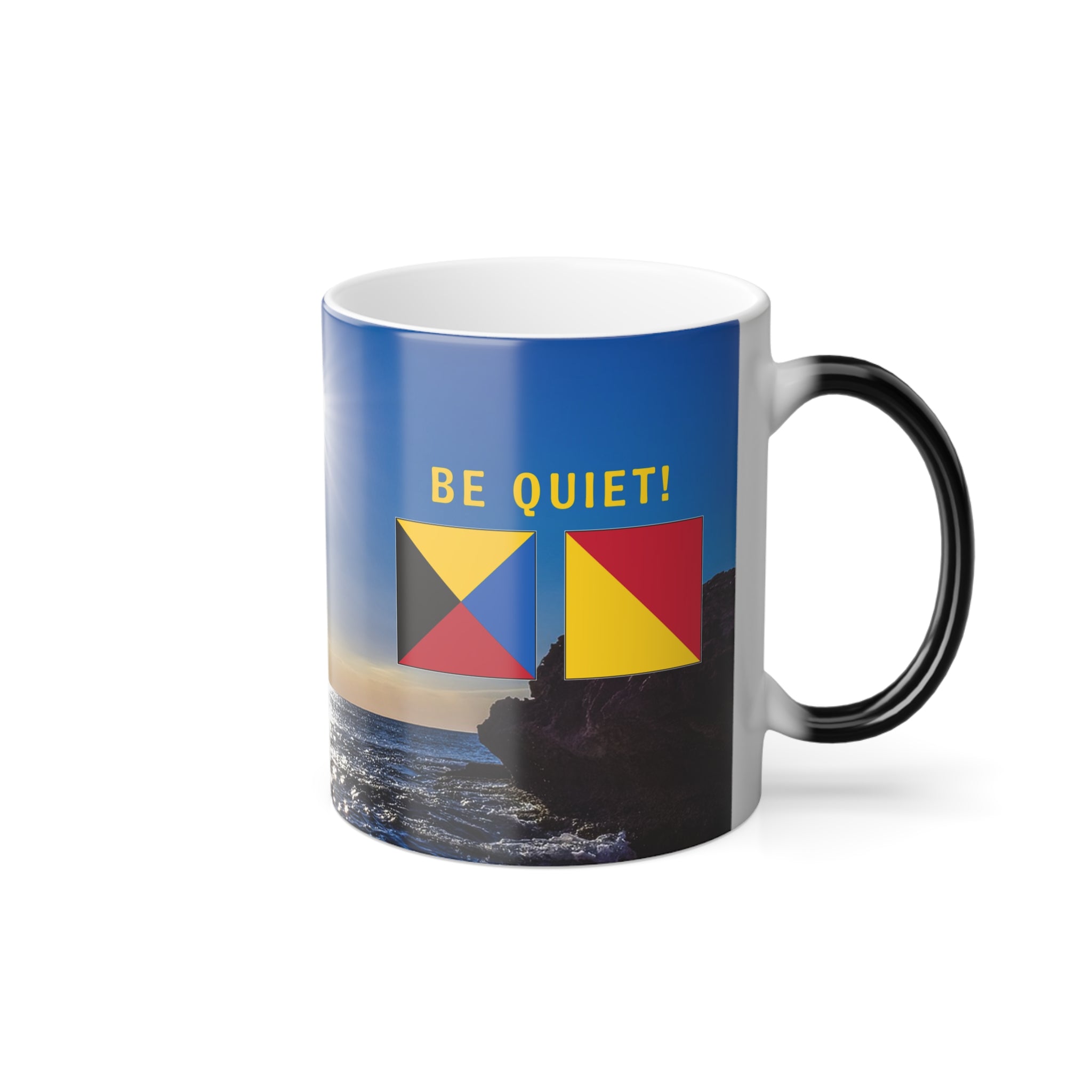 nautiMessage Hidden Message Mug  - ZULU OSCAR - Be Quiet!