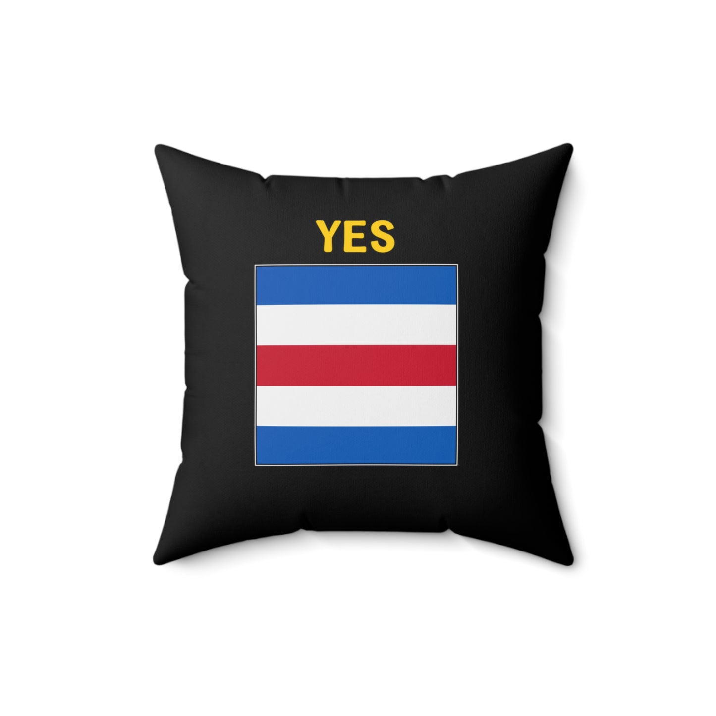 nautiMessage Bedroom Pillow (Black) -YES/NO