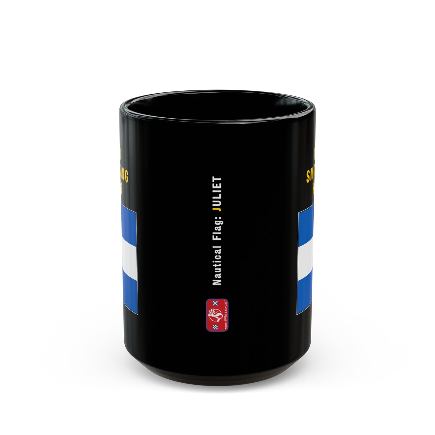 nautiMessage Black Mug - JULIETT - I'm Smoking Hot