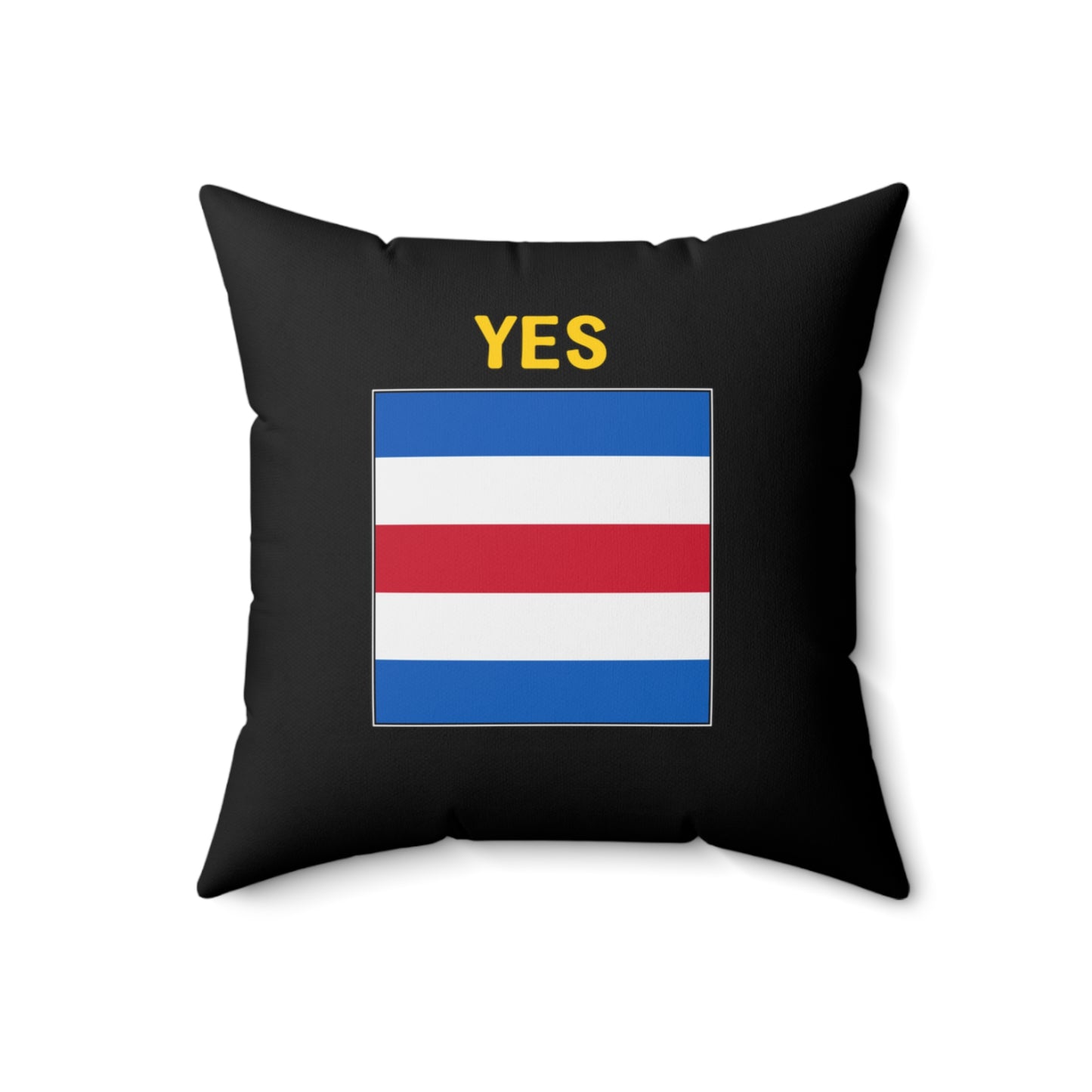 nautiMessage Bedroom Pillow (Black) -YES/NO