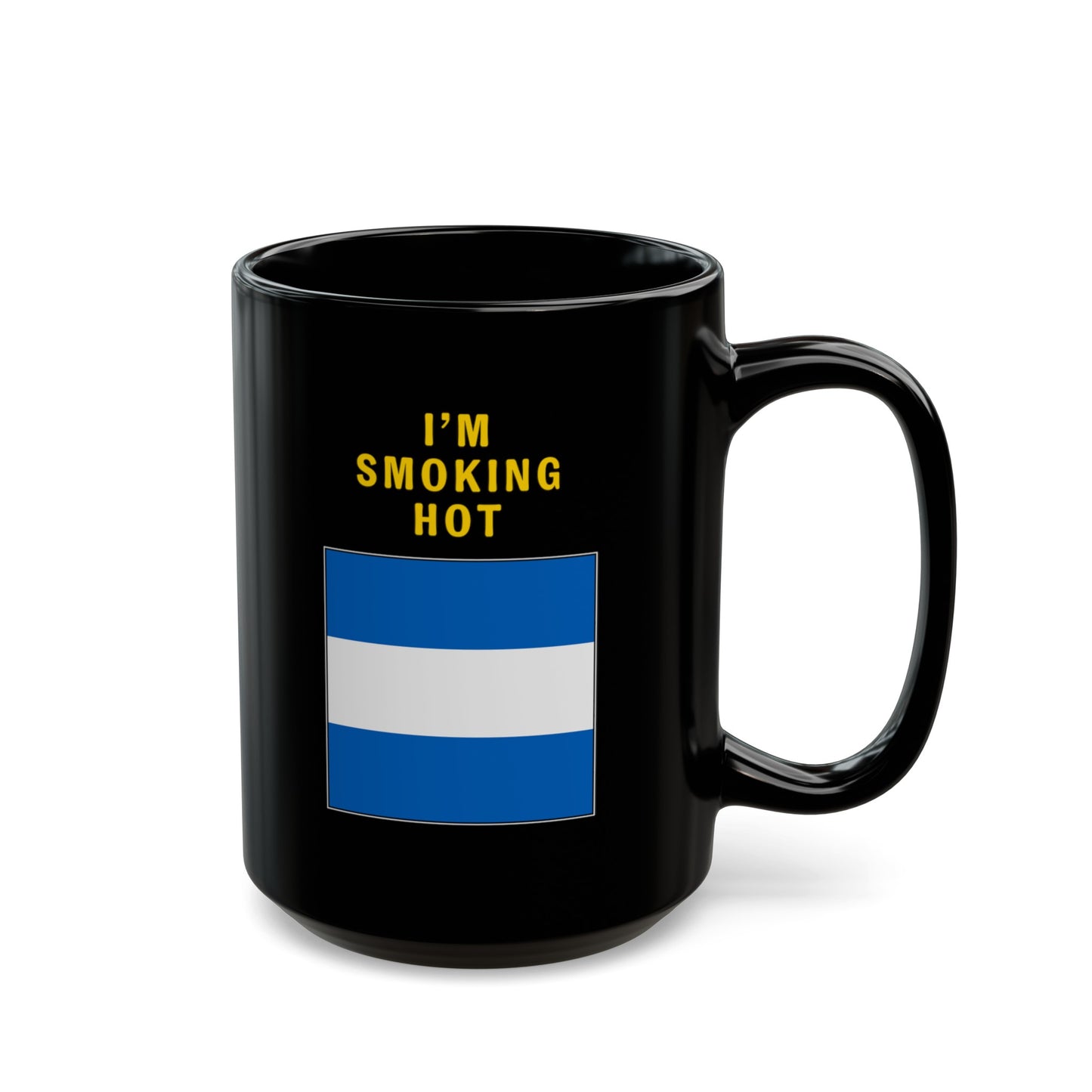 nautiMessage Black Mug - JULIETT - I'm Smoking Hot