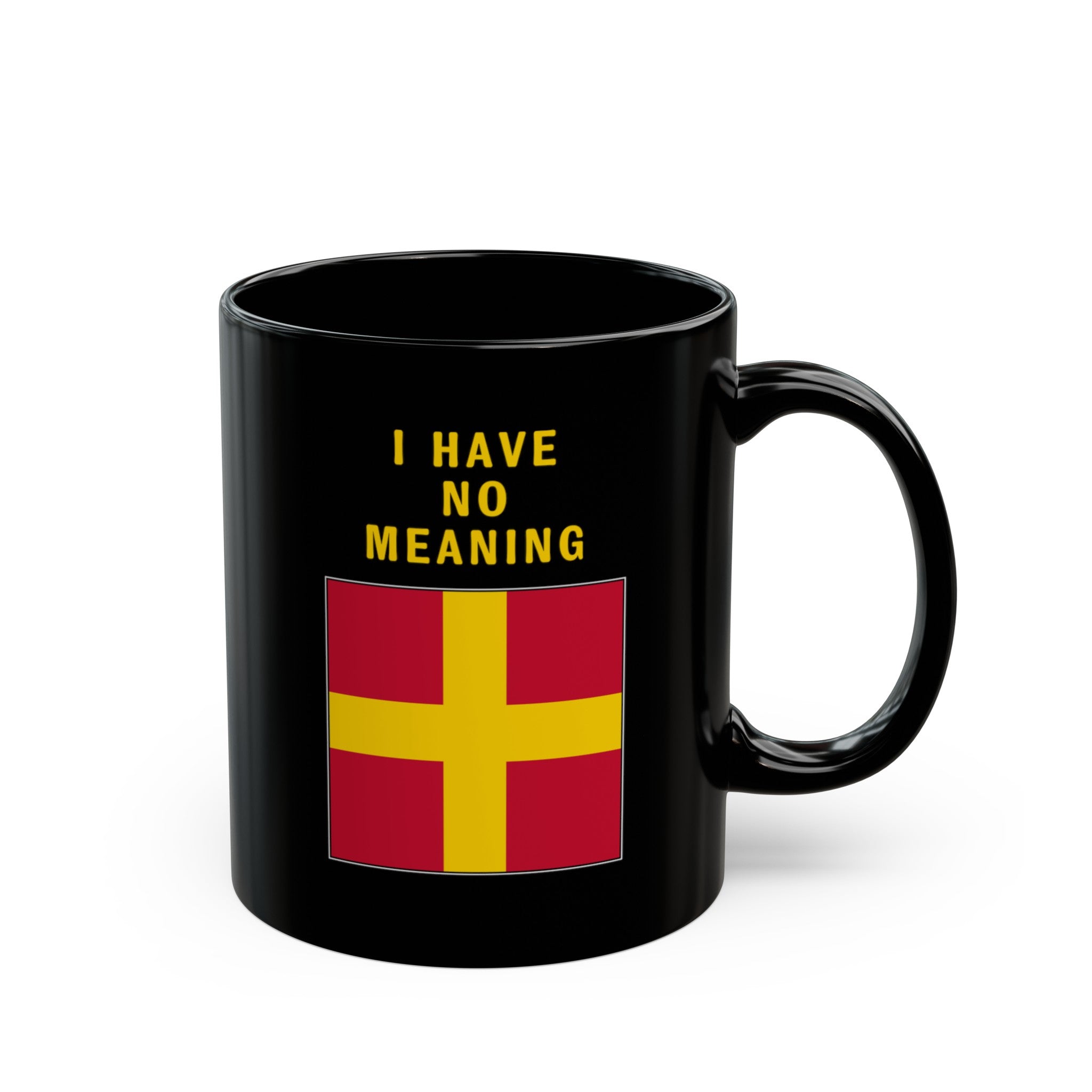 nautiMessage Black Mug - ROMEO - I Have no Meaning