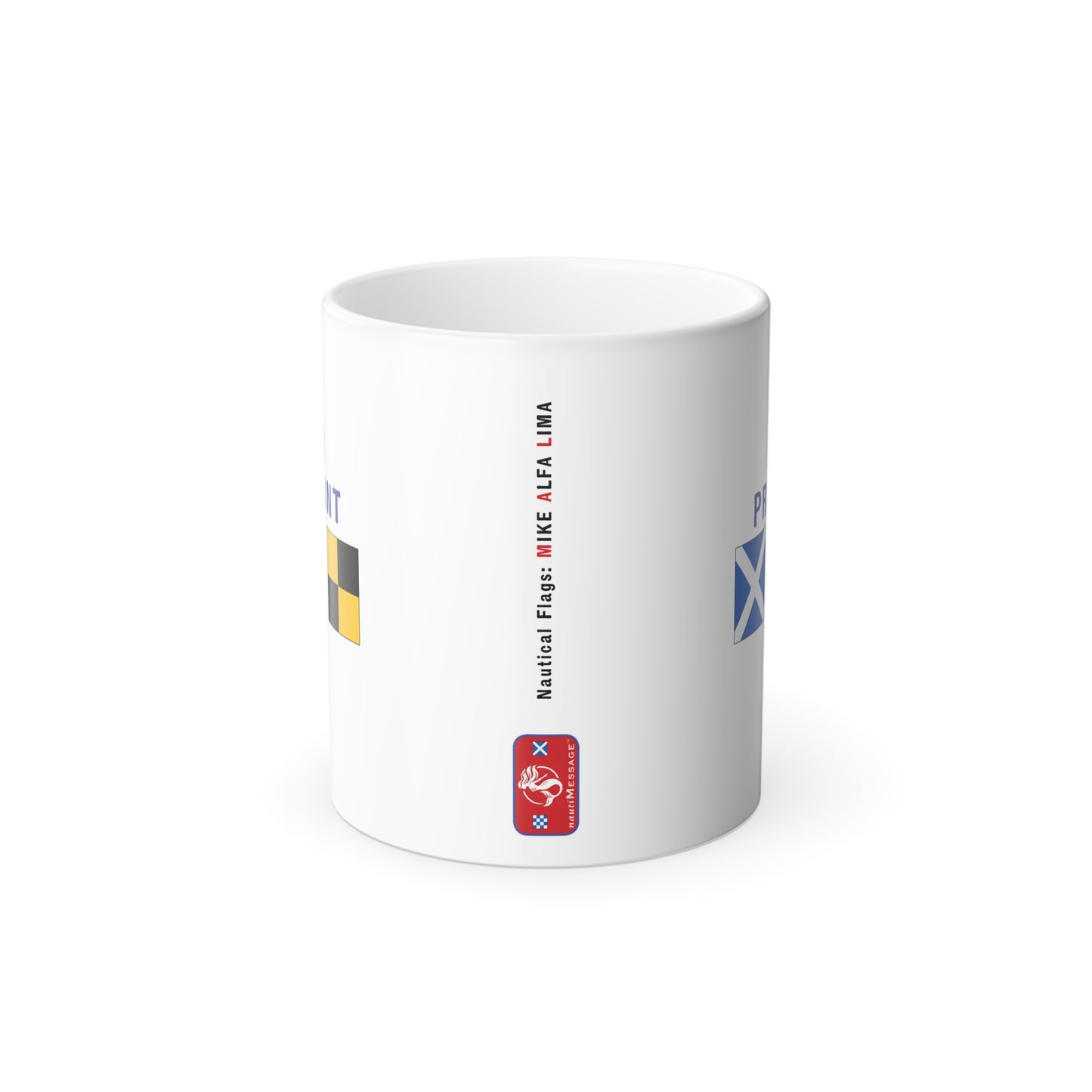 nautiMessage Hidden Message Mug  - MIKE ALFA LIMA - I am Pregnant