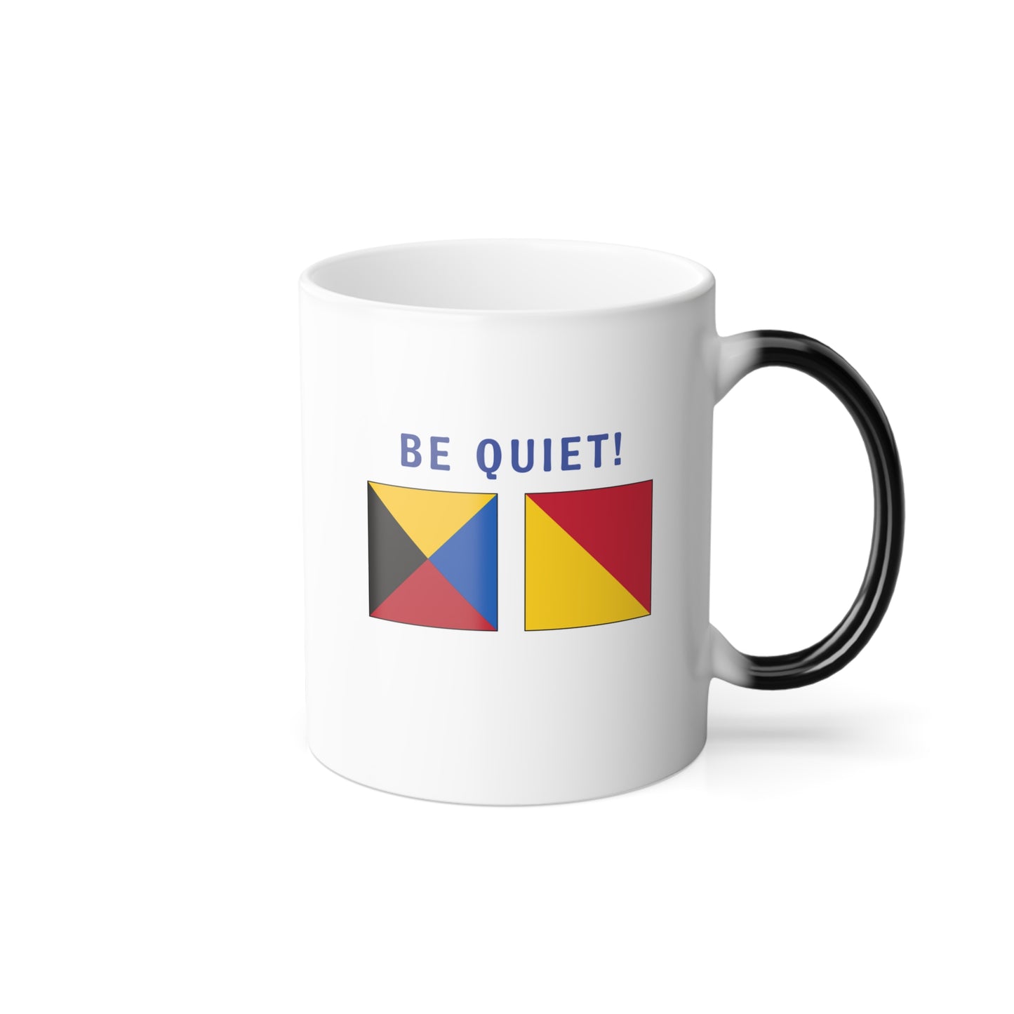 nautiMessage Hidden Message Mug  - ZULU OSCAR - Be Quiet!