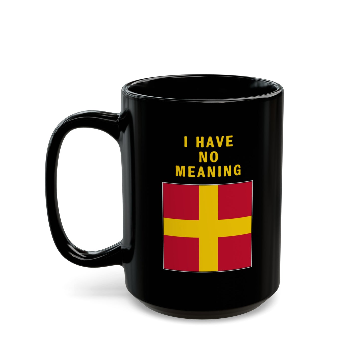 nautiMessage Black Mug - ROMEO - I Have no Meaning