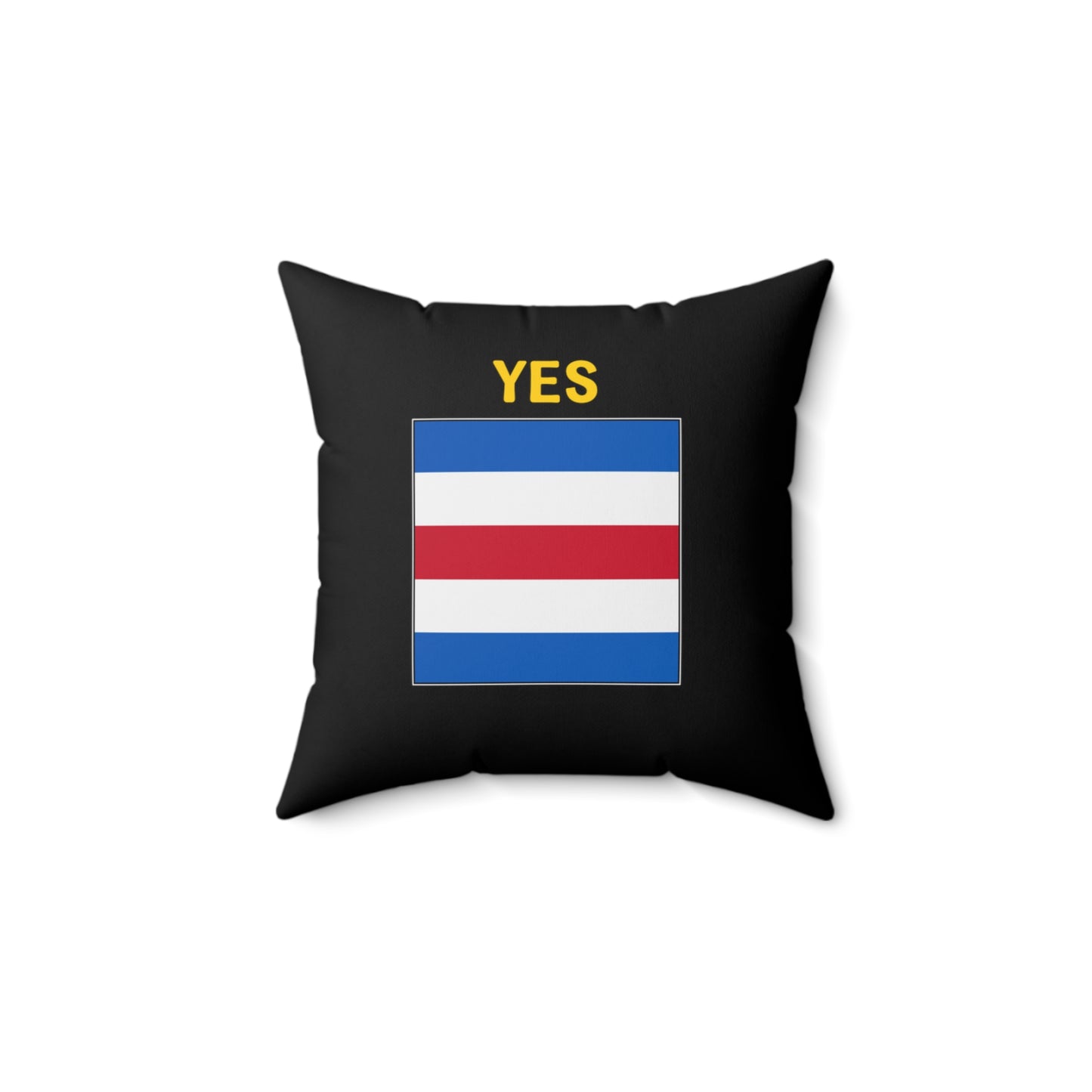 nautiMessage Bedroom Pillow (Black) -YES/NO