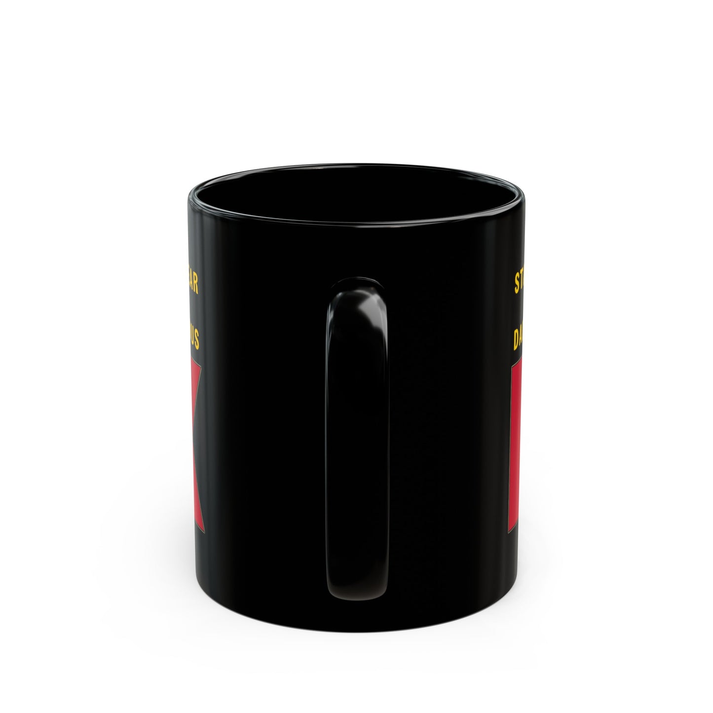 nautiMessage Black Mug - BRAVO -Stay Clear I am Dangerous