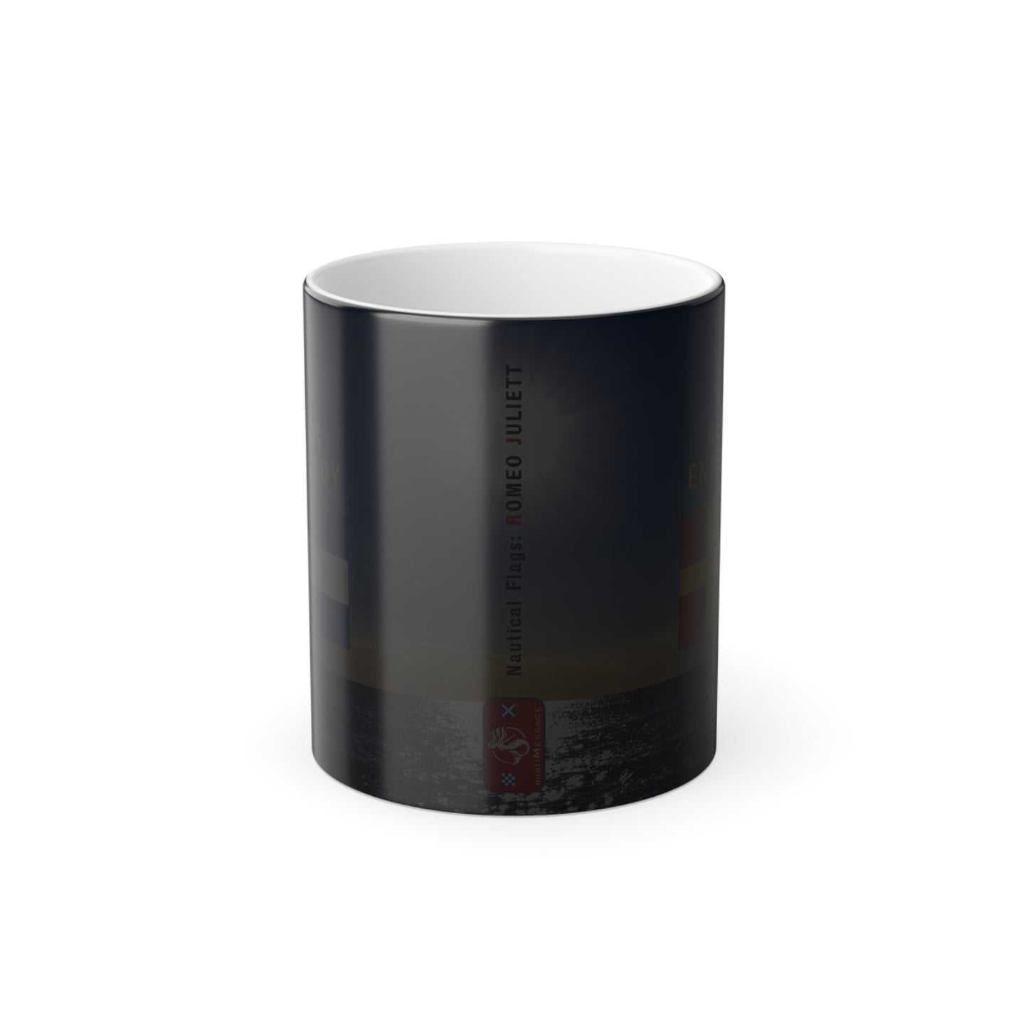 nautiMessage Hidden Message Mug  - ROMEO JULIETT - Keep your engines ready