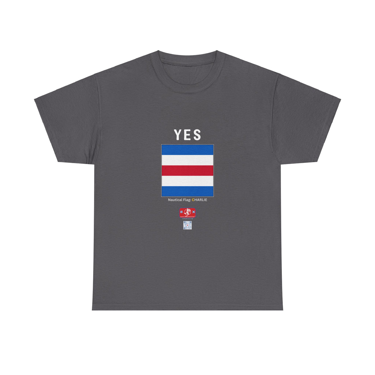 nautiMessage Tee Shirt CHARLIE/NOVEMBER - Front: YES   Back: NO