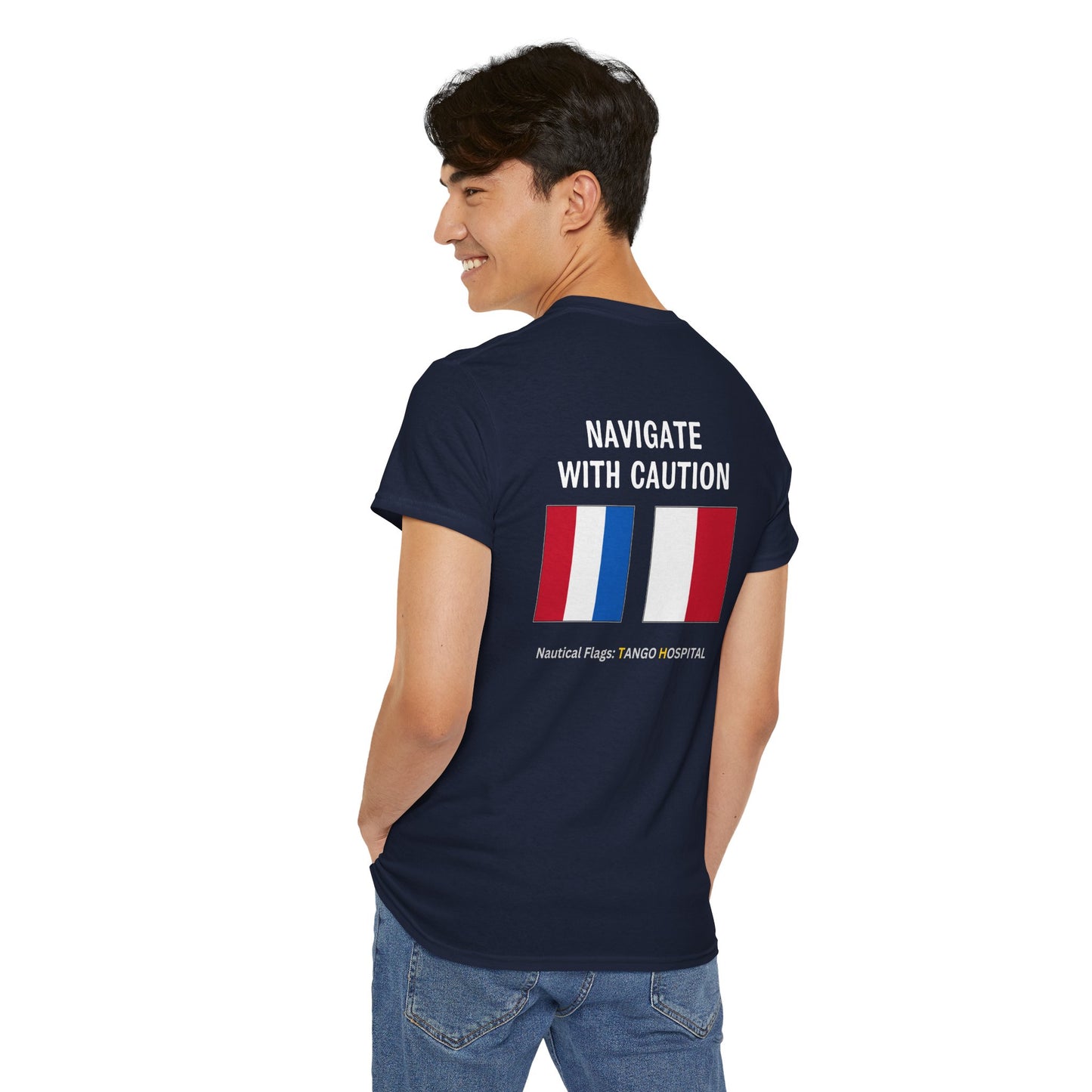 nautiMessage Tee Shirt TANGO HOTEL - Navigate With Caution