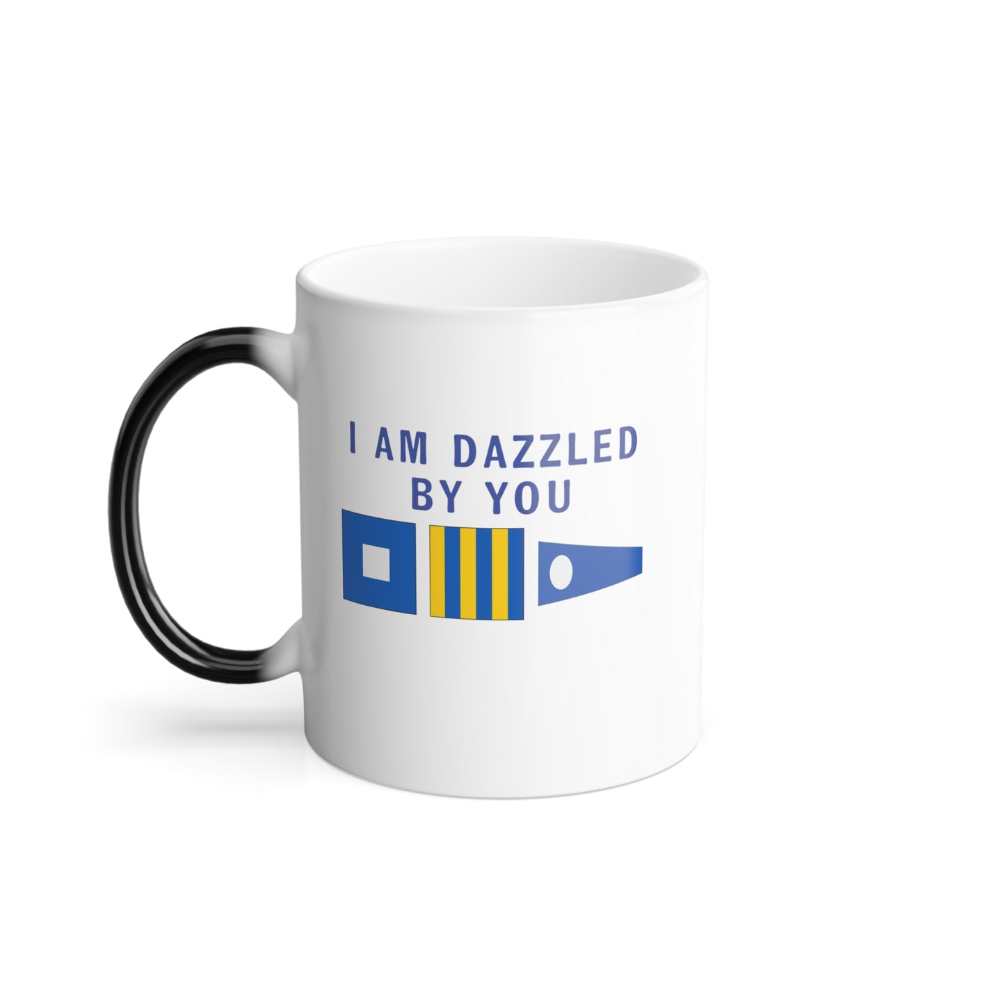 nautiMessage Hidden Message Mug  - PAPA GOLF TWO - I am Dazzled by You