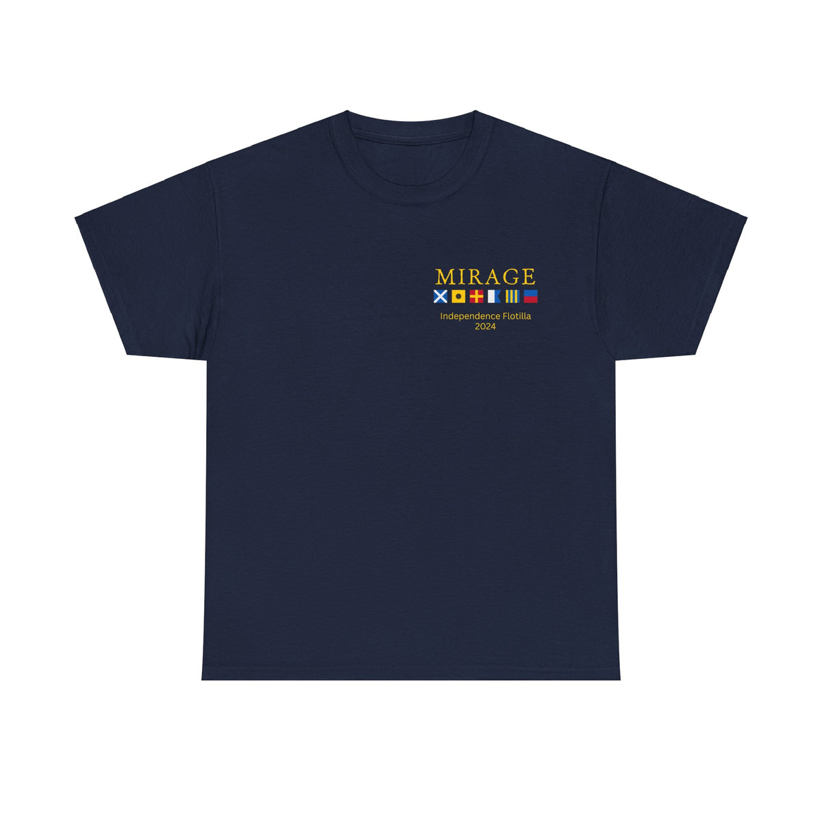 nautiMessage tShirt for vessel: MIRAGE Independence Flotilla 2024