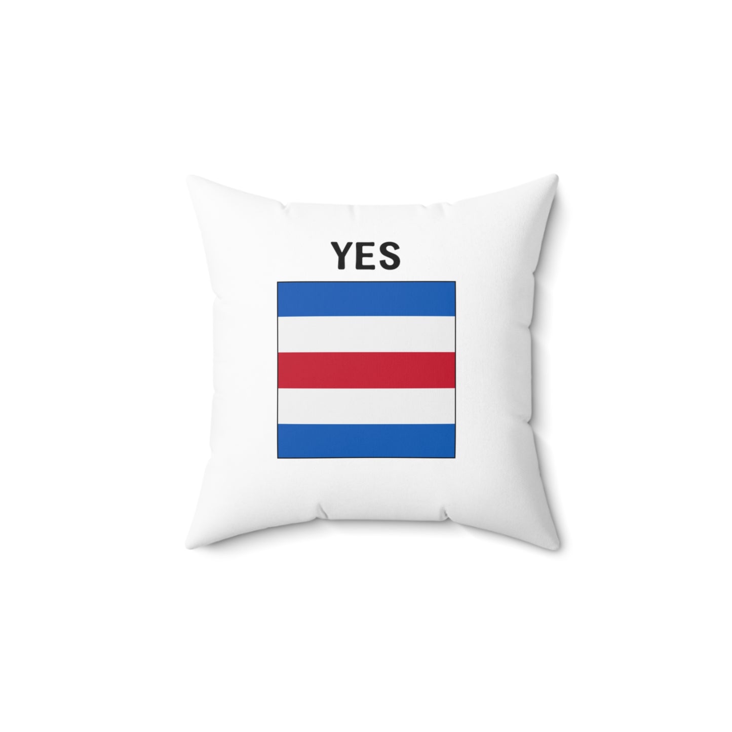 nautiMessage Bedroom Pillow (White) -YES/NO