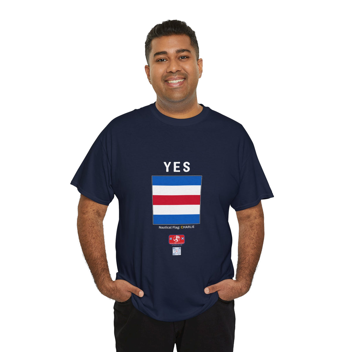 nautiMessage Tee Shirt CHARLIE/NOVEMBER - Front: YES   Back: NO