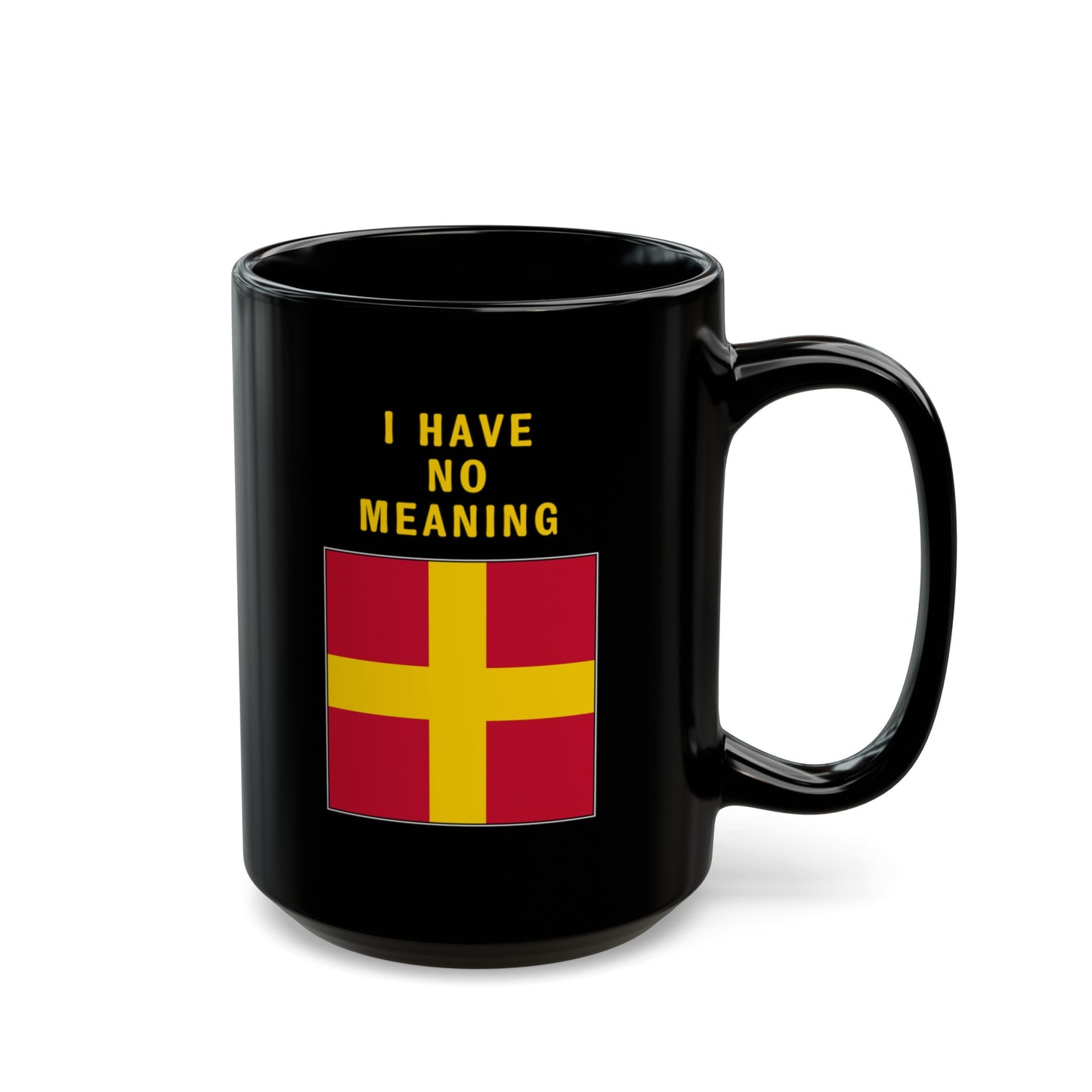 nautiMessage Black Mug - ROMEO - I Have no Meaning