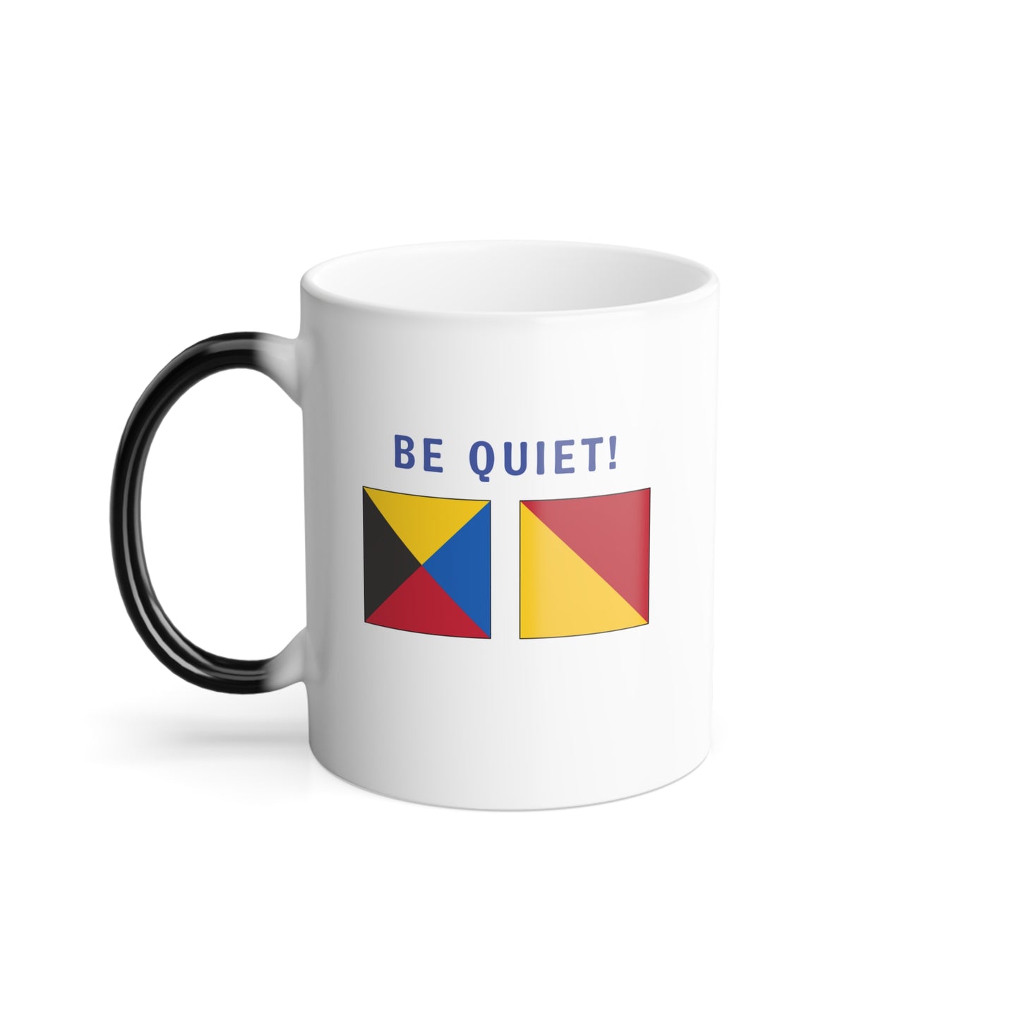 nautiMessage Hidden Message Mug  - ZULU OSCAR - Be Quiet!