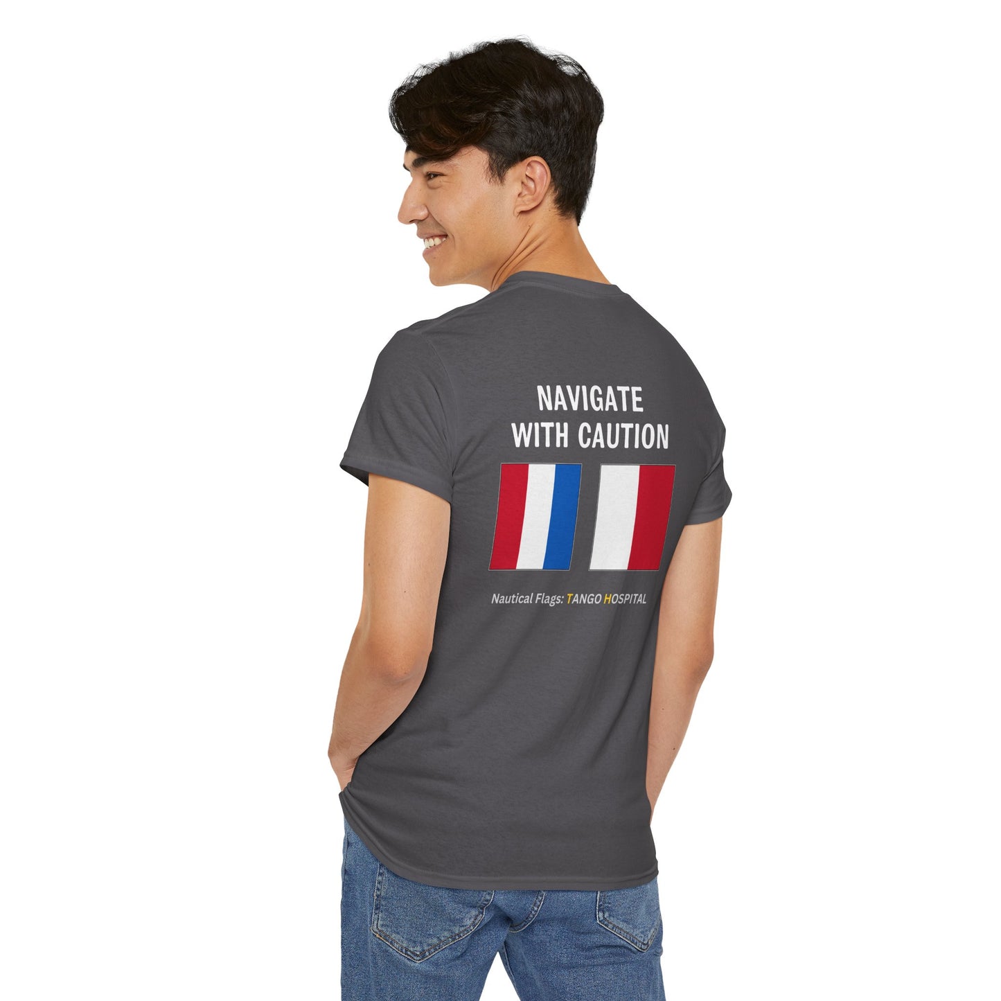 nautiMessage Tee Shirt TANGO HOTEL - Navigate With Caution