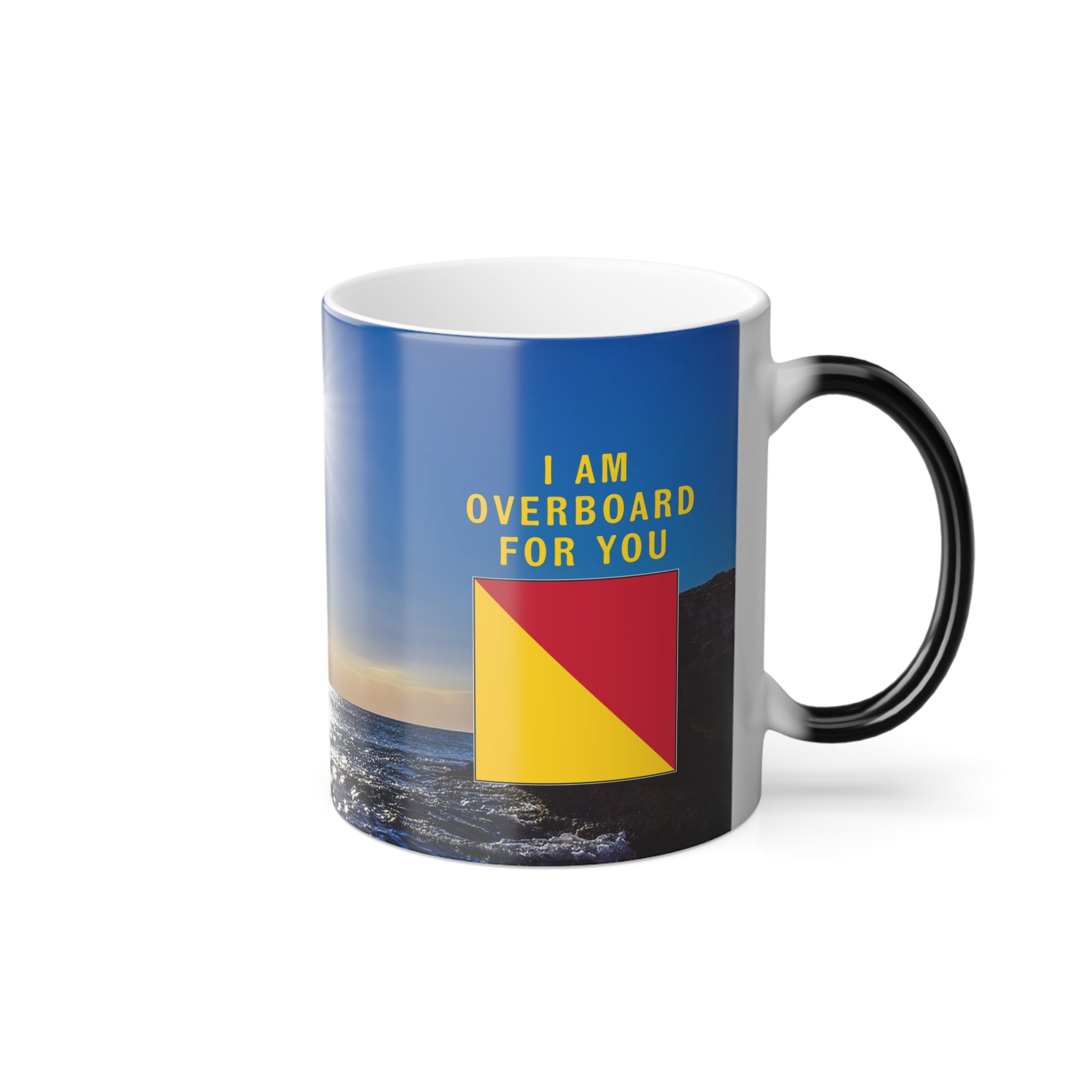 nautiMessage Hidden Message Mug - OSCAR - I Am Overboard for You