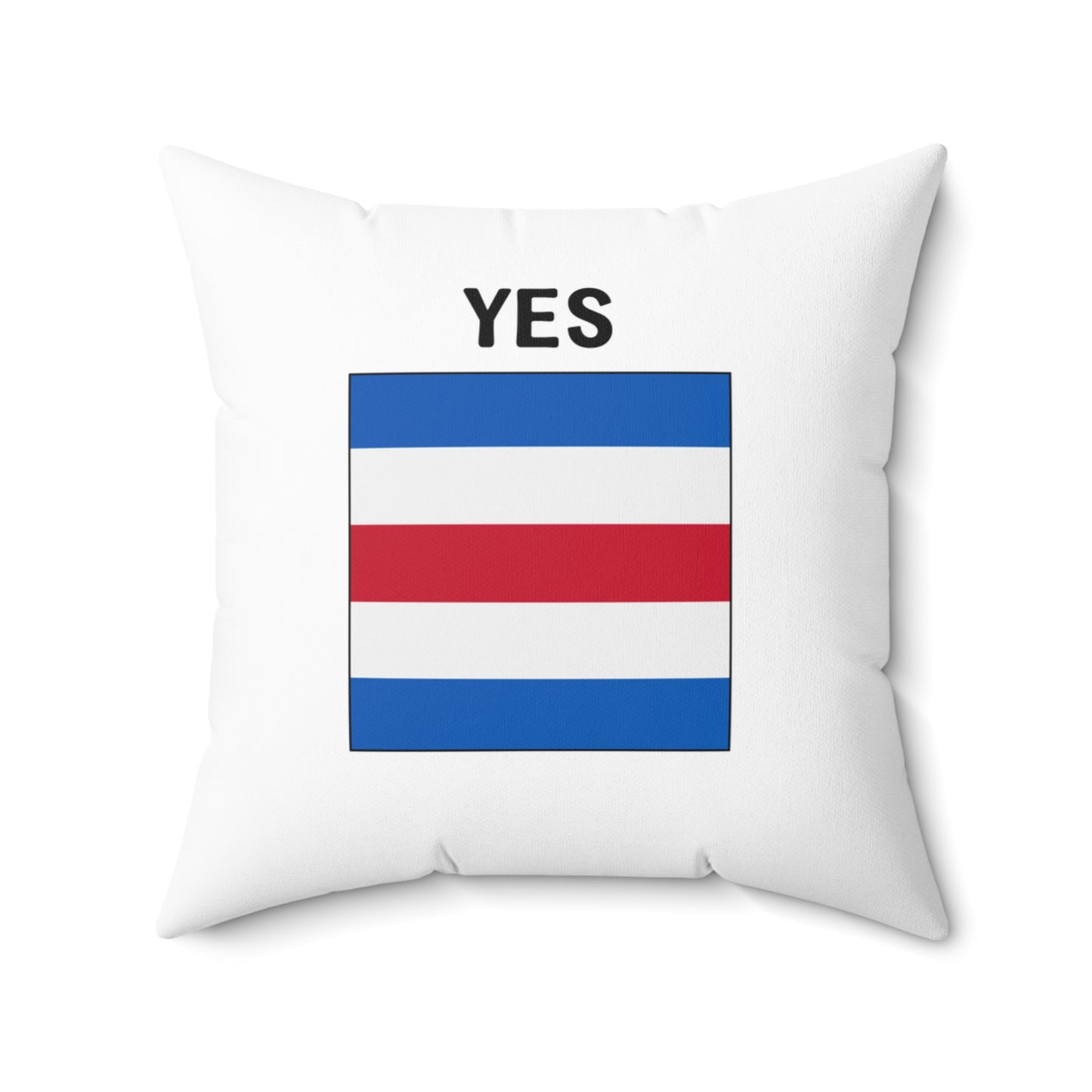 nautiMessage Bedroom Pillow (White) -YES/NO