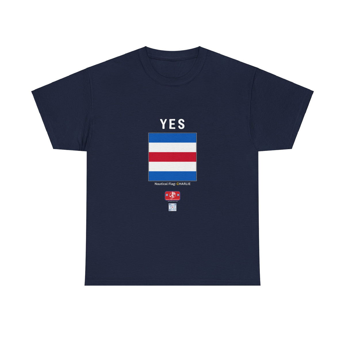 nautiMessage Tee Shirt CHARLIE/NOVEMBER - Front: YES   Back: NO