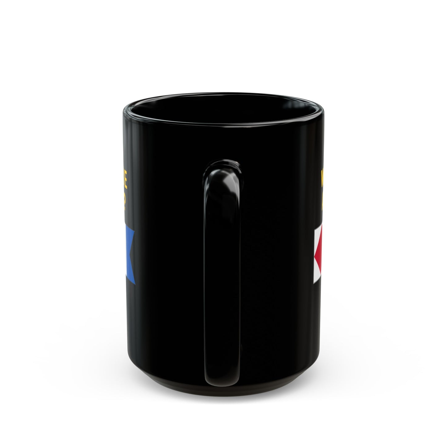 nautiMessage Black Mug - FOXTROT ALFA- Where Am I?