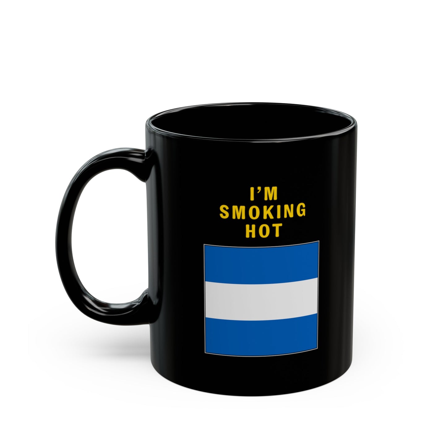 nautiMessage Black Mug - JULIETT - I'm Smoking Hot