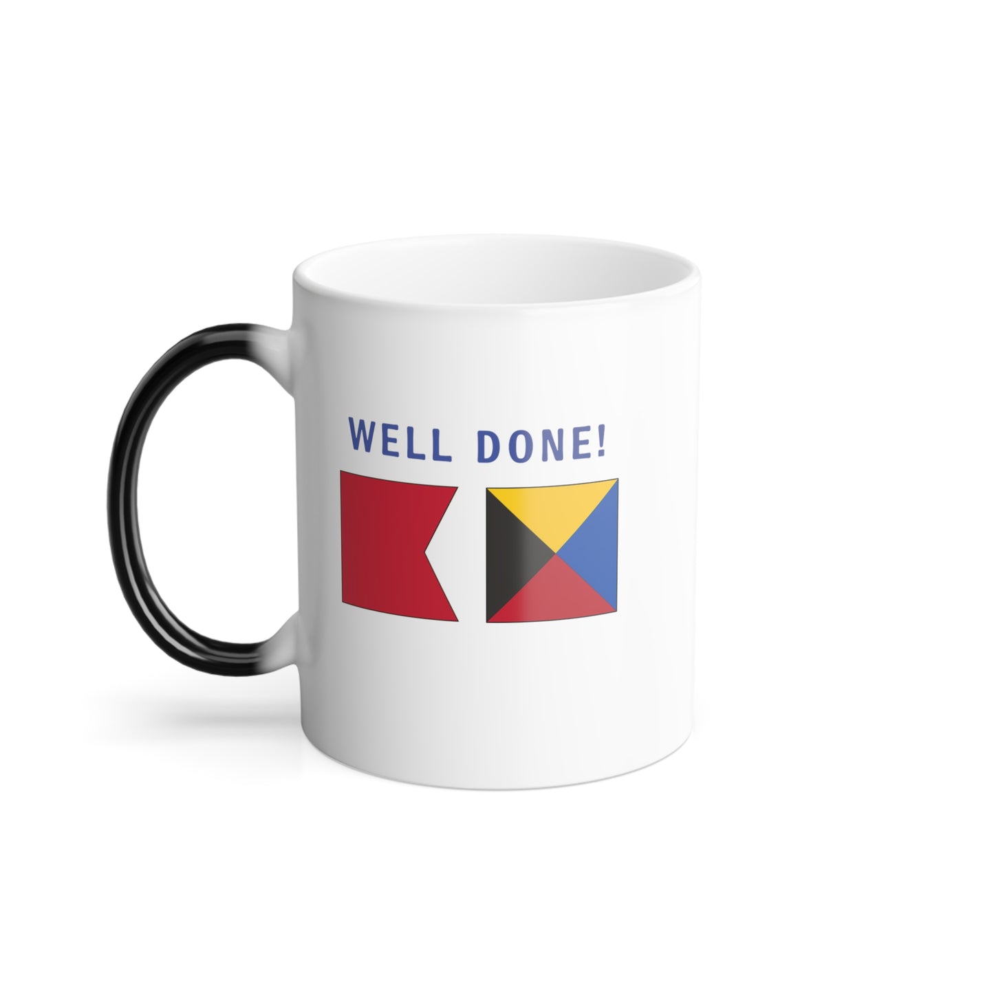 nautiMessage Hidden Message Mug  - BRAVO ZULU - Well Done!