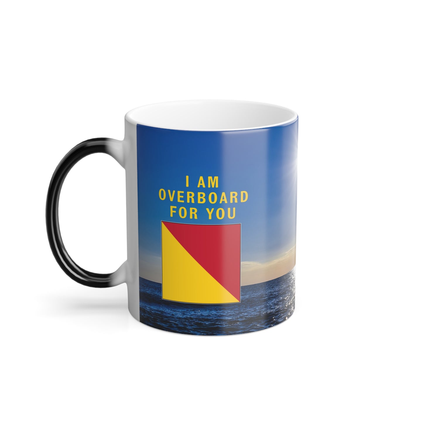 nautiMessage Hidden Message Mug - OSCAR - I Am Overboard for You