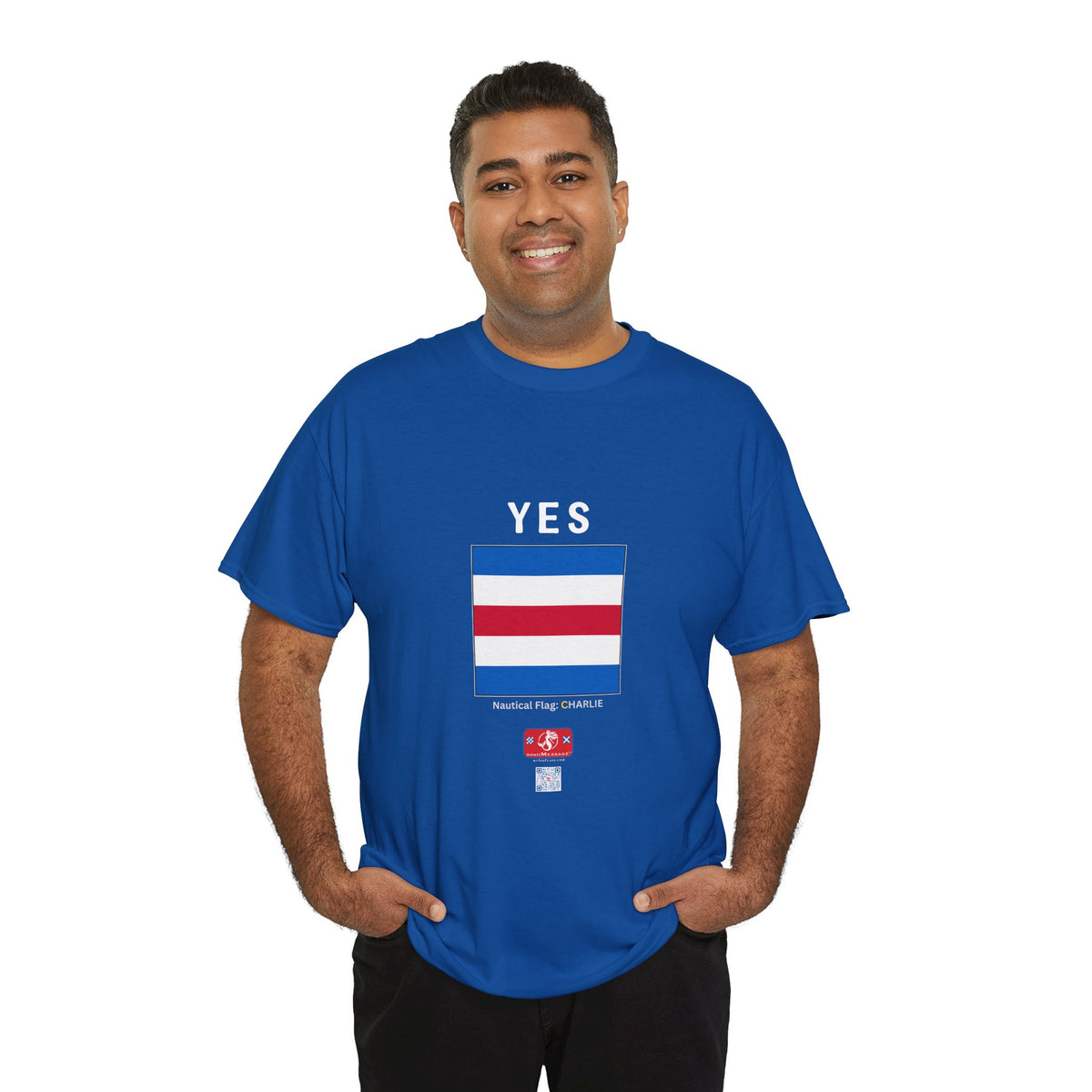 nautiMessage Tee Shirt CHARLIE/NOVEMBER - Front: YES   Back: NO