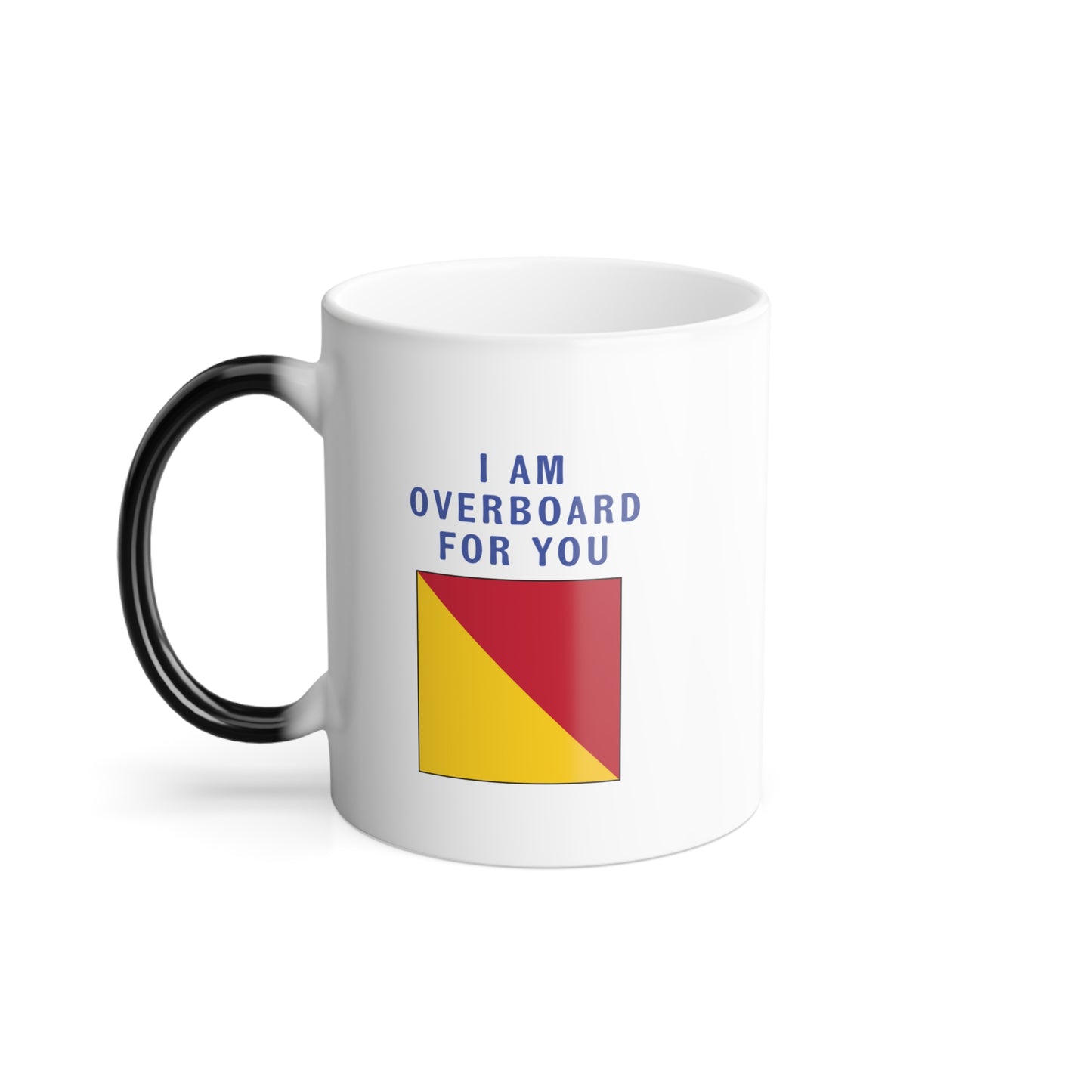 nautiMessage Hidden Message Mug - OSCAR - I Am Overboard for You