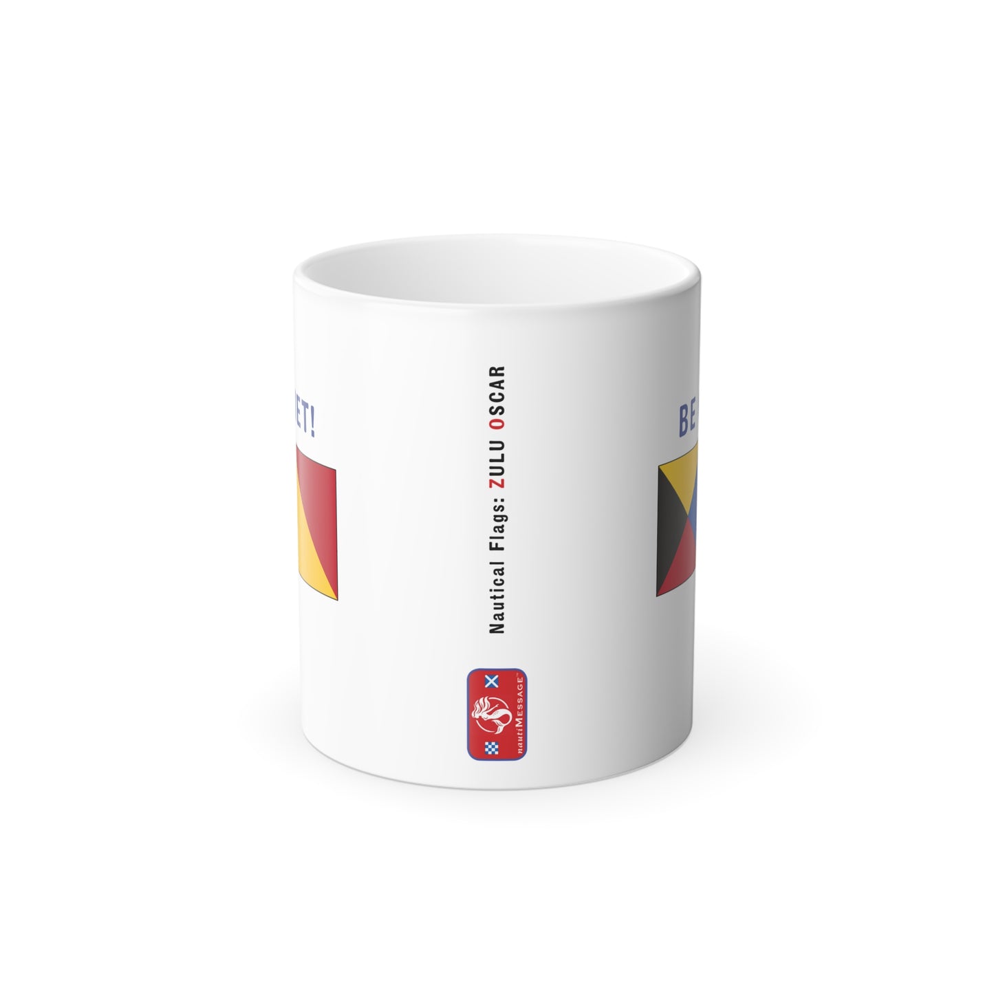 nautiMessage Hidden Message Mug  - ZULU OSCAR - Be Quiet!