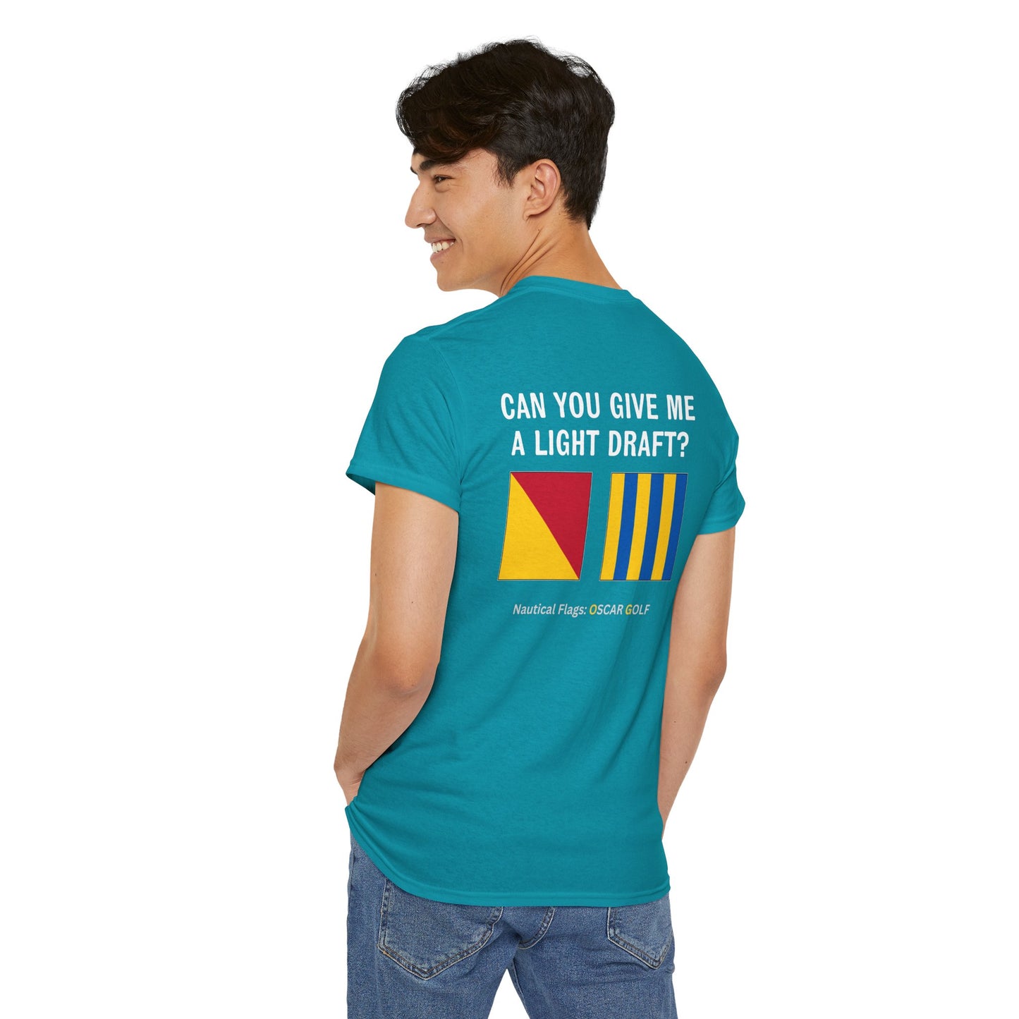 nautiMessage Tee Shirt OSCAR GOLF - Can You Give Me A Light Draft?