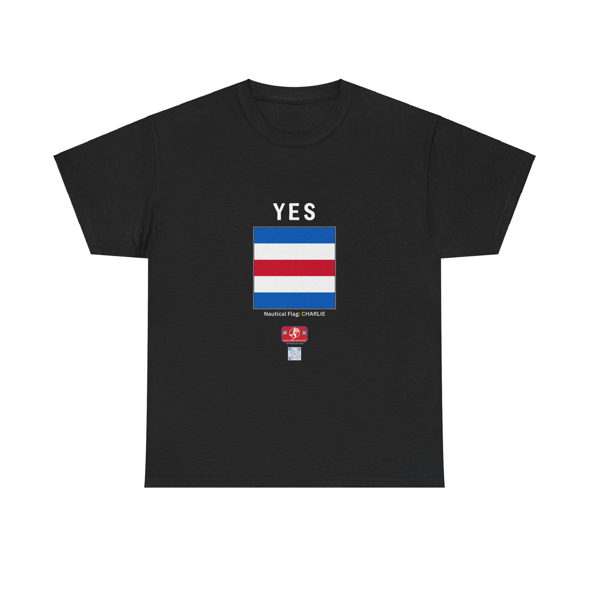 nautiMessage Tee Shirt CHARLIE/NOVEMBER - Front: YES   Back: NO
