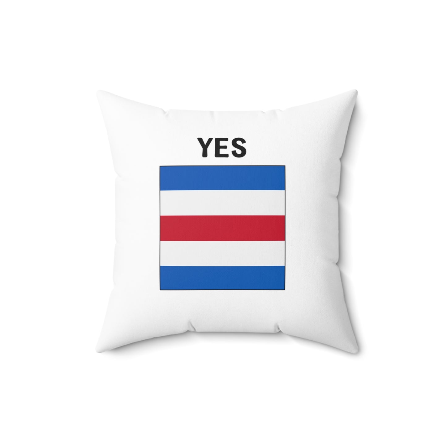 nautiMessage Bedroom Pillow (White) -YES/NO