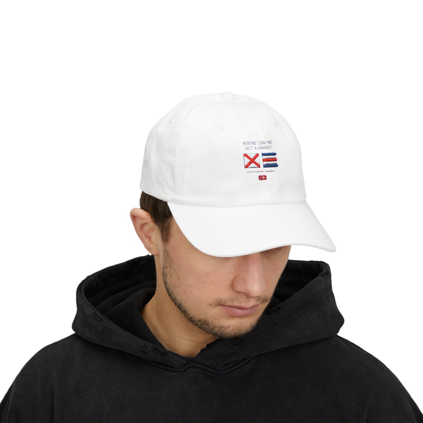 Classic Dad Cap VICTOR CHARLIE Signal Flags, means Where Can I Get A Drink