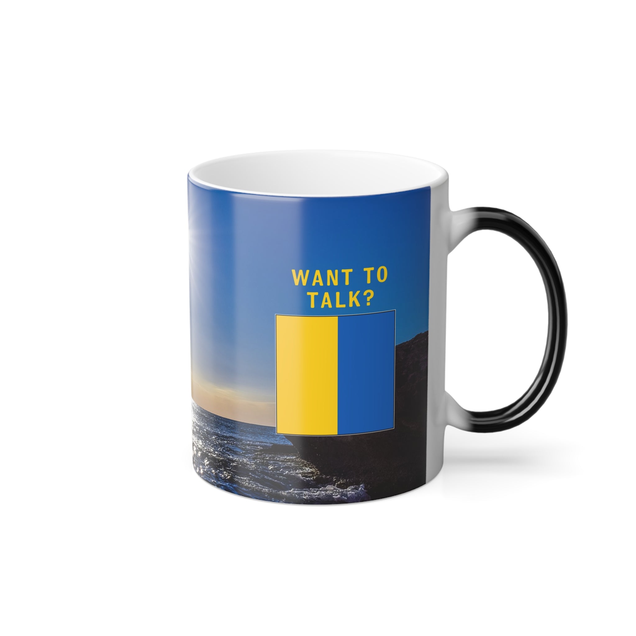 nautiMessage Hidden Message Mug - KILO - Want to Talk?