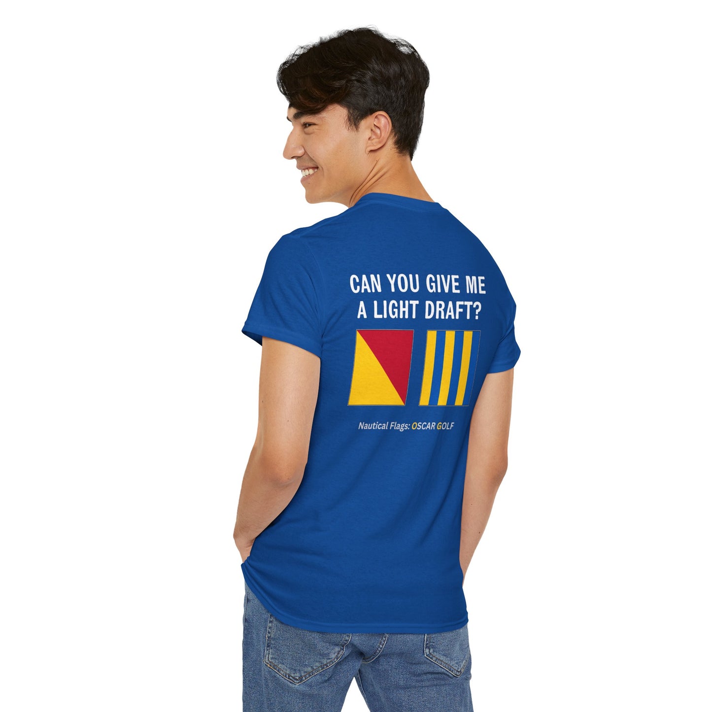 nautiMessage Tee Shirt OSCAR GOLF - Can You Give Me A Light Draft?