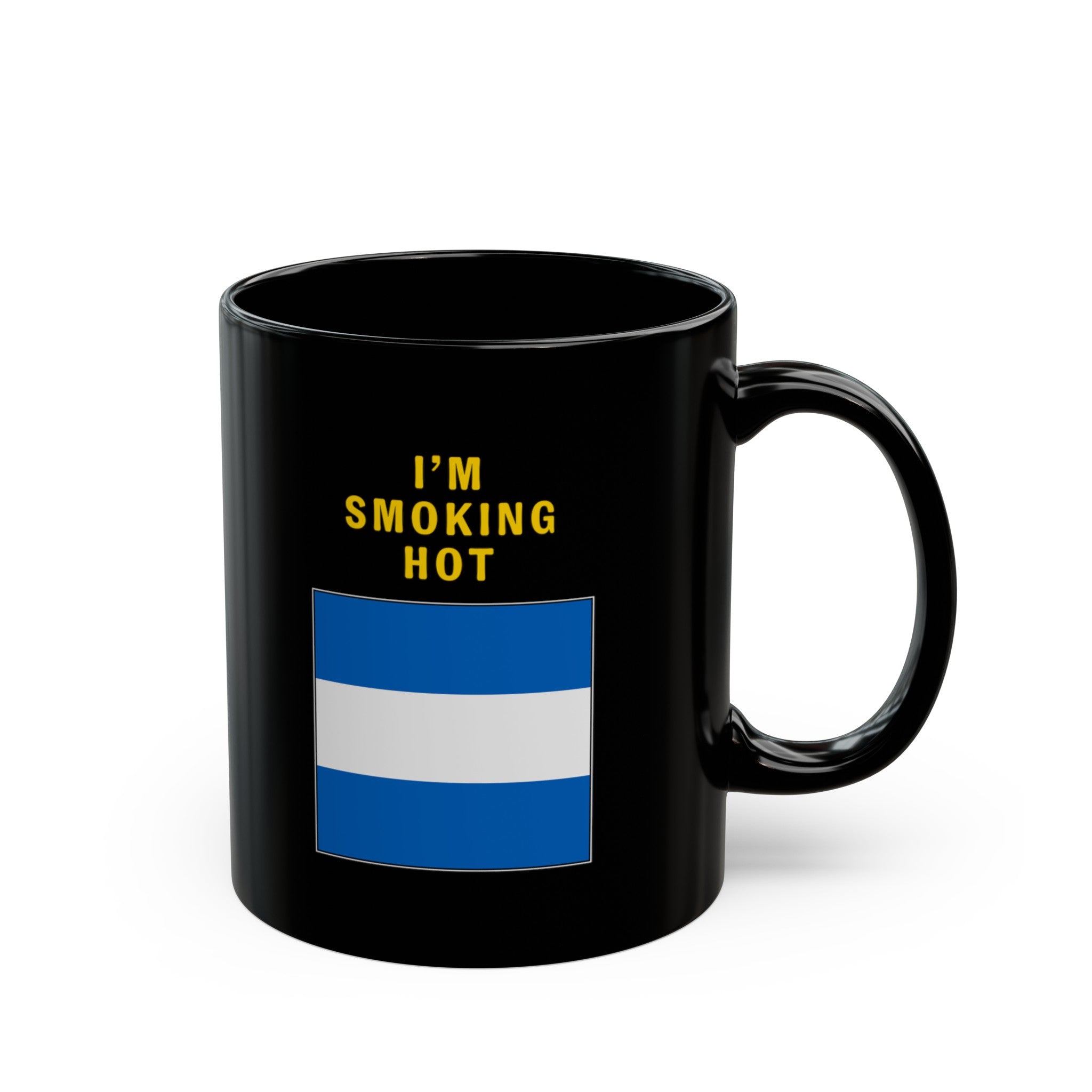 nautiMessage Black Mug - JULIETT - I'm Smoking Hot