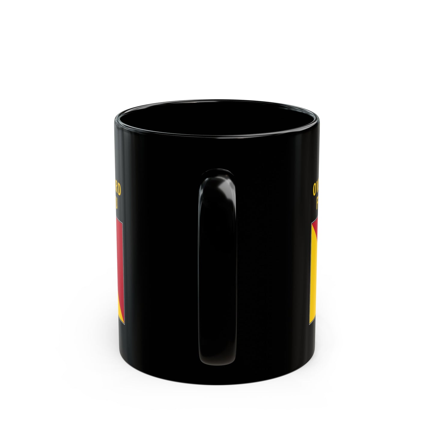 nautiMessage Black Mug - OSCAR - I am Overboard for You