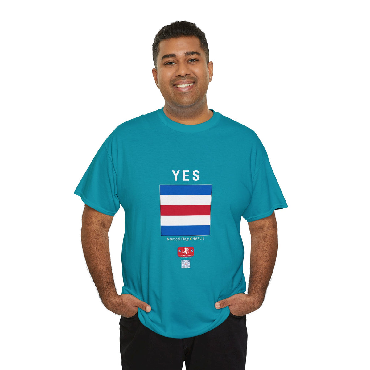 nautiMessage Tee Shirt CHARLIE/NOVEMBER - Front: YES   Back: NO