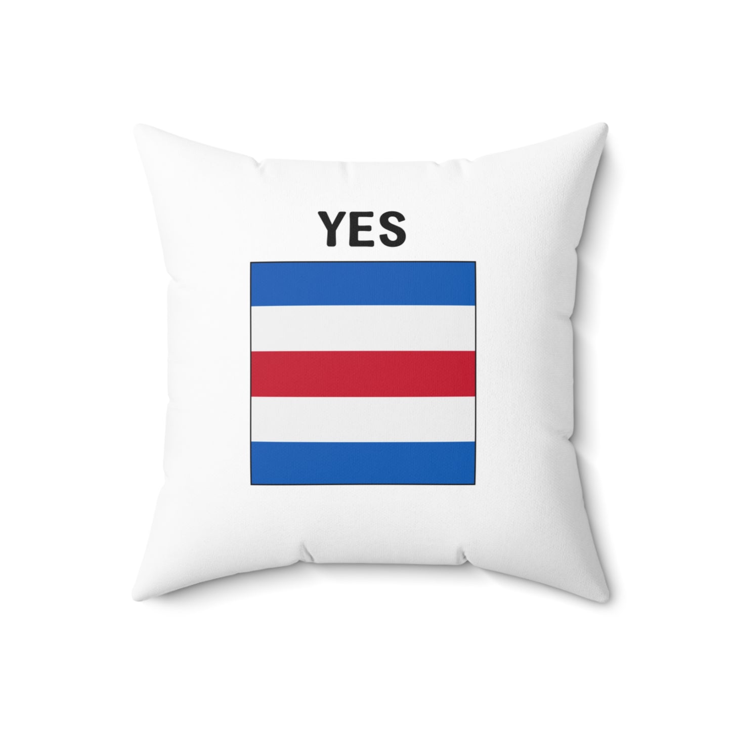 nautiMessage Bedroom Pillow (White) -YES/NO