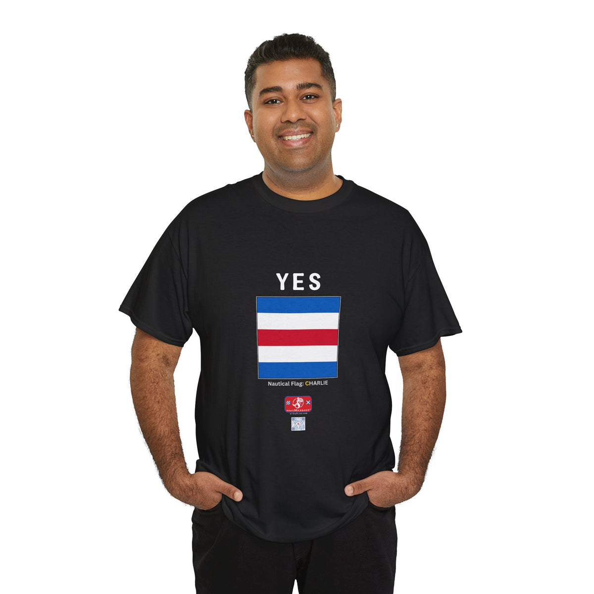 nautiMessage Tee Shirt CHARLIE/NOVEMBER - Front: YES   Back: NO
