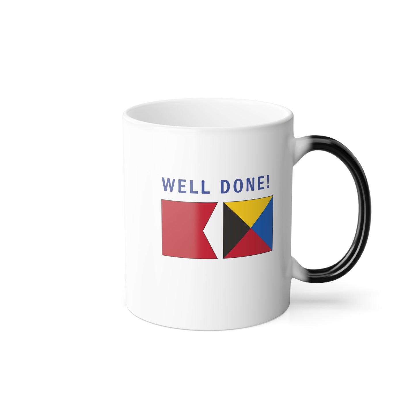 nautiMessage Hidden Message Mug  - BRAVO ZULU - Well Done!