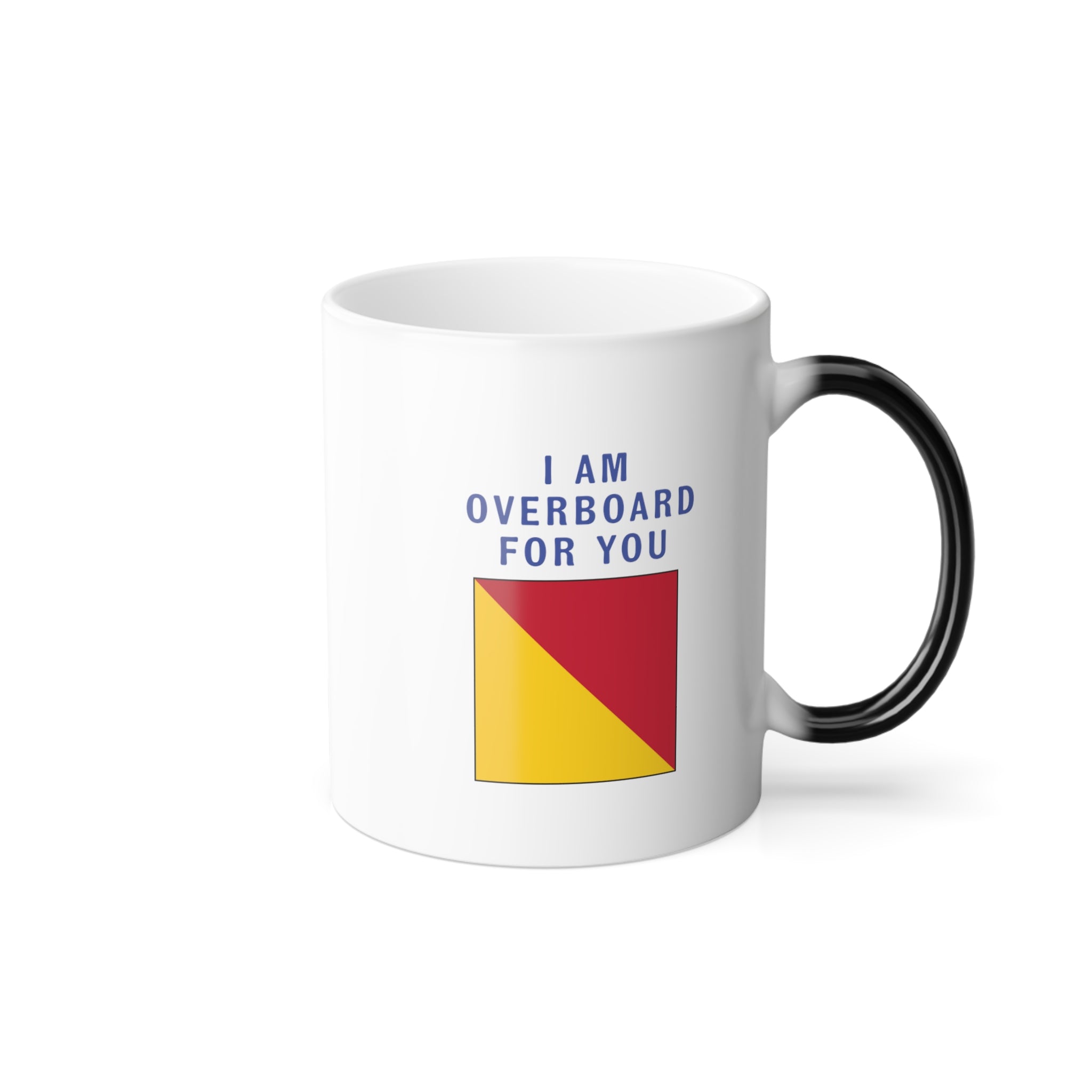 nautiMessage Hidden Message Mug - OSCAR - I Am Overboard for You